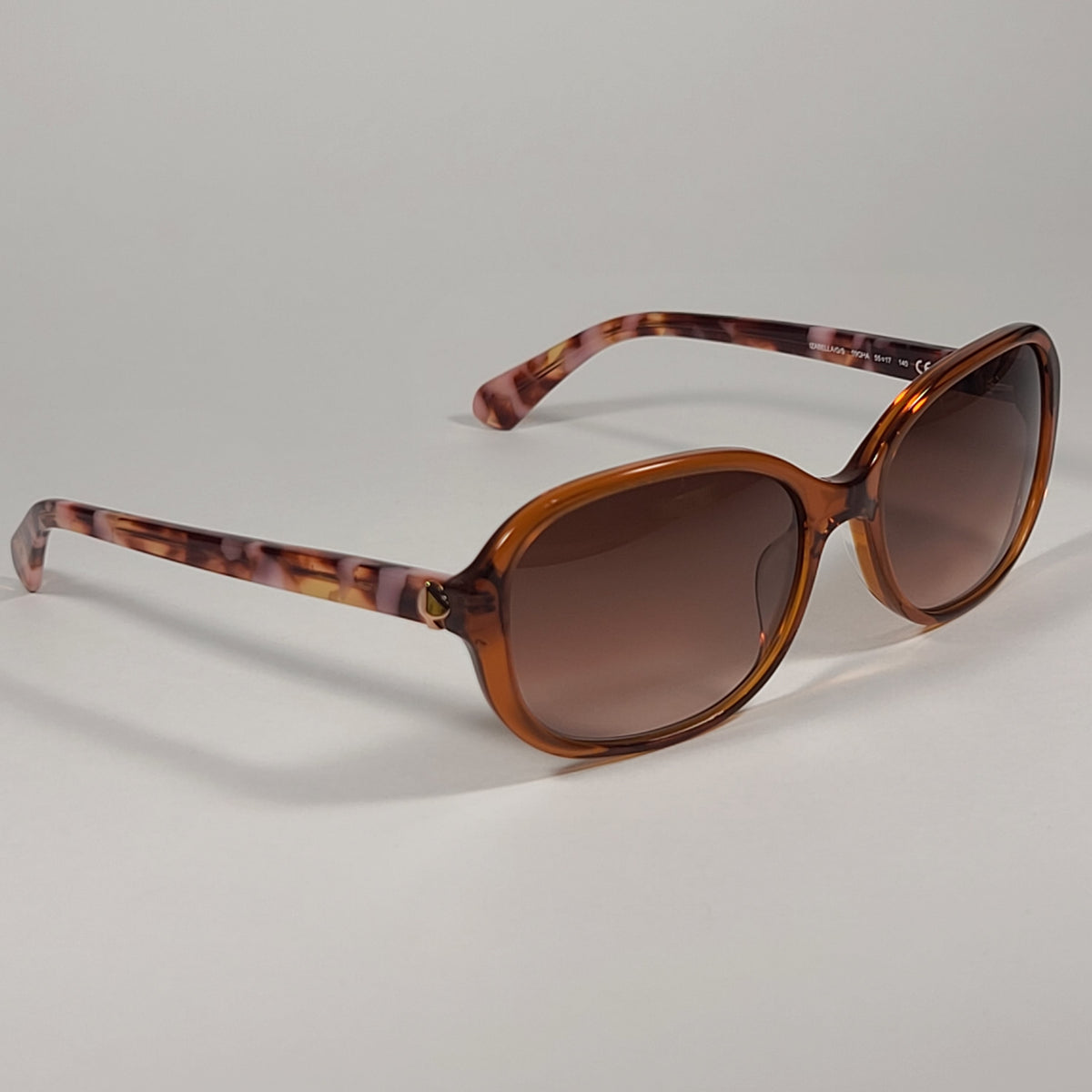 Kate Spade Izabella/G/S 90QHA Flat Oval Sunglasses Brown Frame Brown G