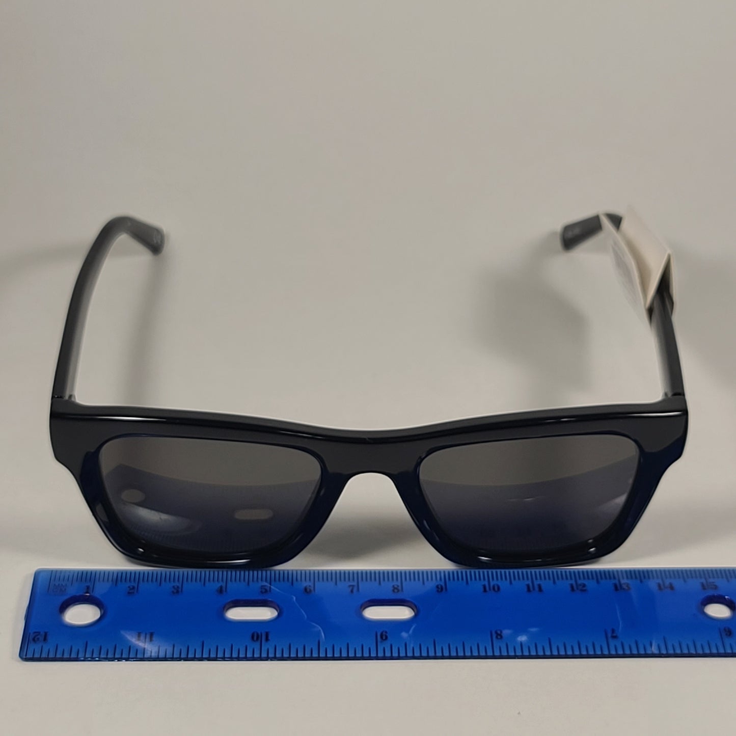 Le Specs Le Phoque Square Sunglasses Shiny Black Frame Green Tinted Lens LSP2102320 - Sunglasses