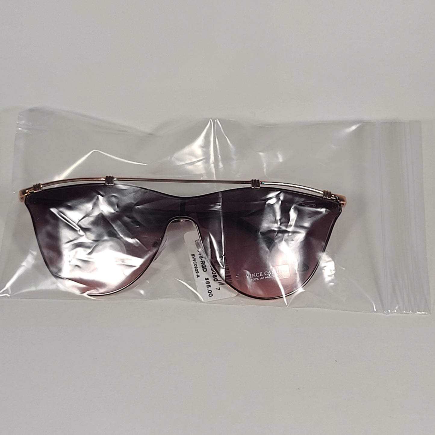 Vince Camuto Cat Eye Shield Sunglasses Rose Gold Frame Pink Gradient Lens VC1046 RGD - Sunglasses