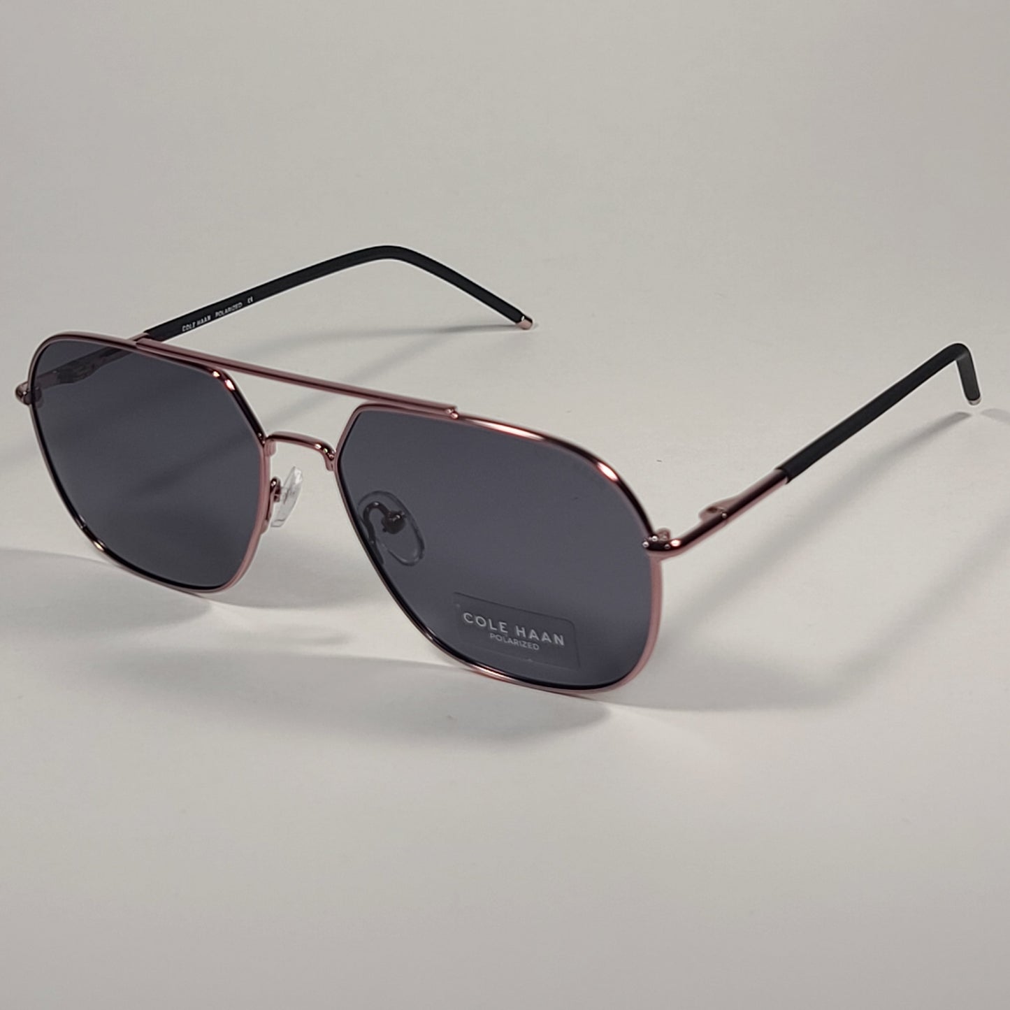 Cole Haan Polarized Navigator Sunglasses Brown Bronze Frame Gray Lens CH6077 200 BROWN - Sunglasses