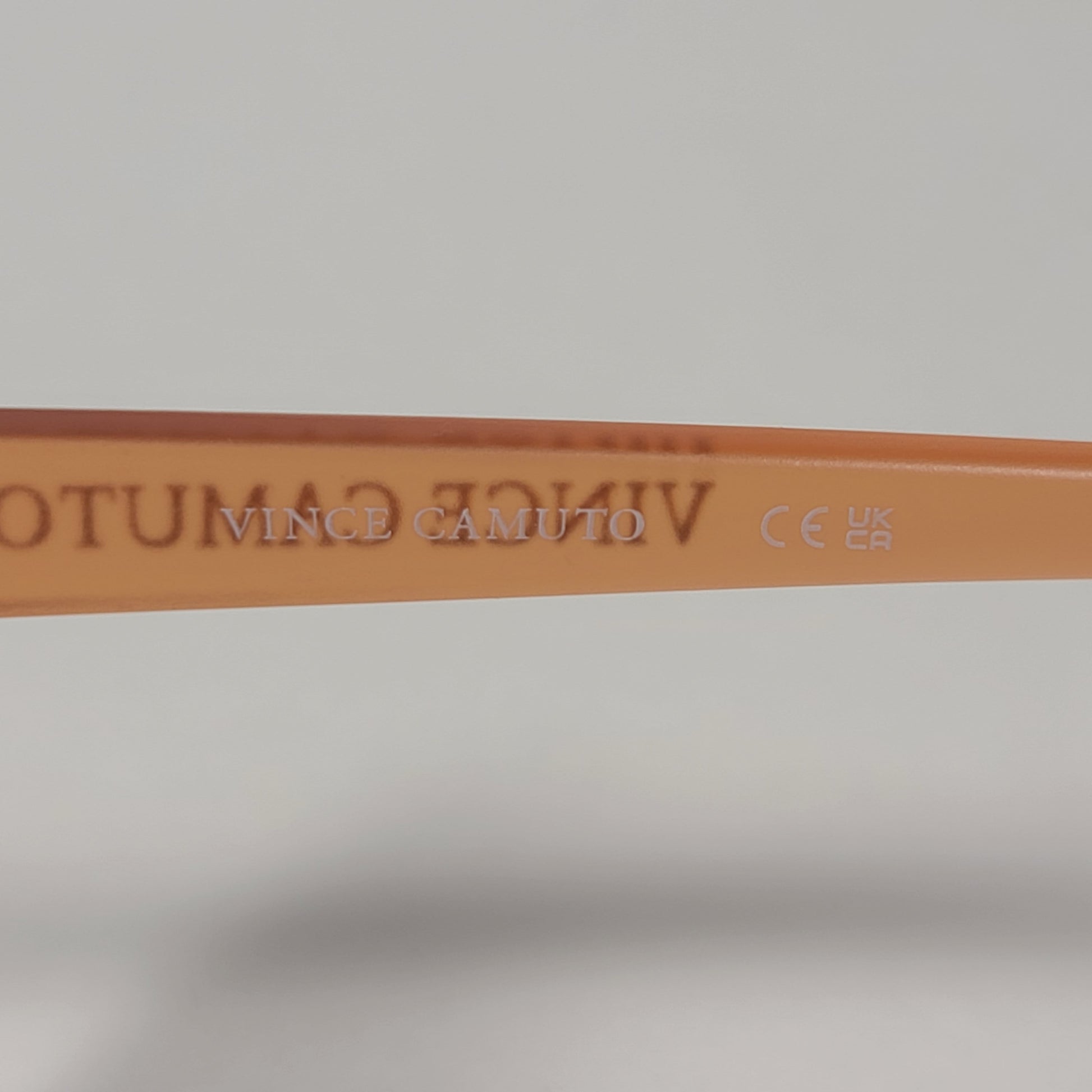 Vince Camuto VC907 ND Rimless Cat Eye Sunglasses Nude Orange Brown Yellow Gradient Lens - Sunglasses