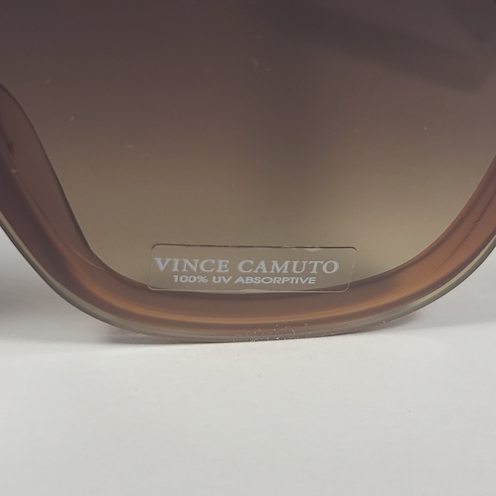 Vince Camuto VC907 ND Rimless Cat Eye Sunglasses Nude Orange Brown Yellow Gradient Lens - Sunglasses
