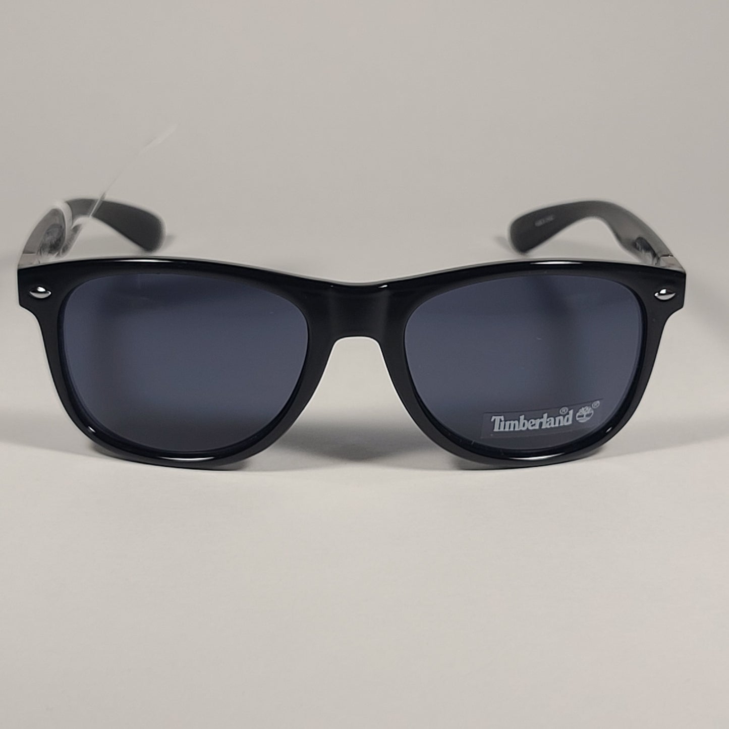 Timberland Square Sunglasses Shiny Black Frame Gray Lens TB7154 01A - Sunglasses