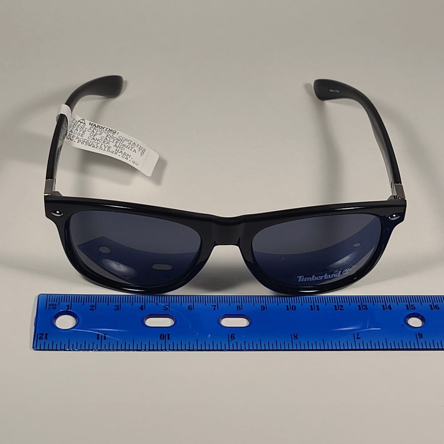 Timberland Square Sunglasses Shiny Black Frame Gray Lens TB7154 01A - Sunglasses