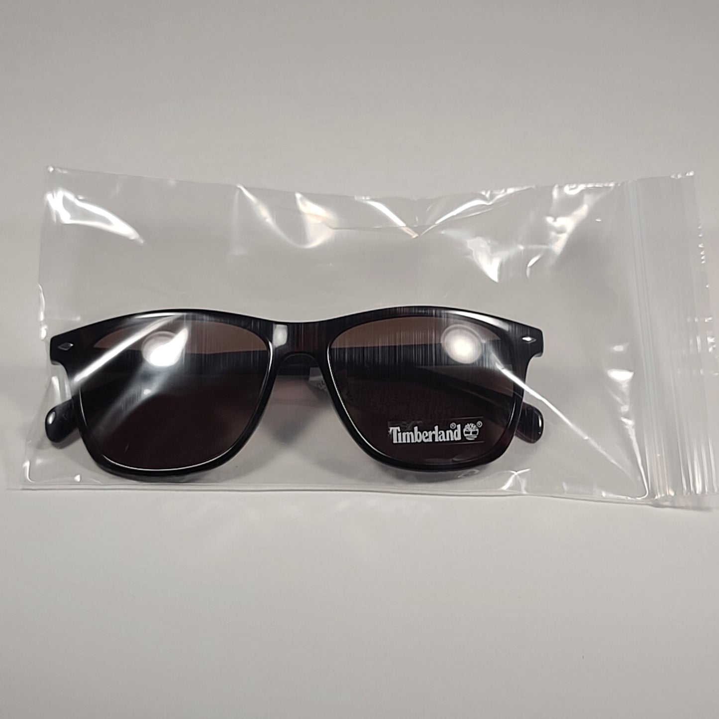 Timberland TB7140 52E Square Sunglasses Brown Tortoise Frame Brown Lens - Sunglasses