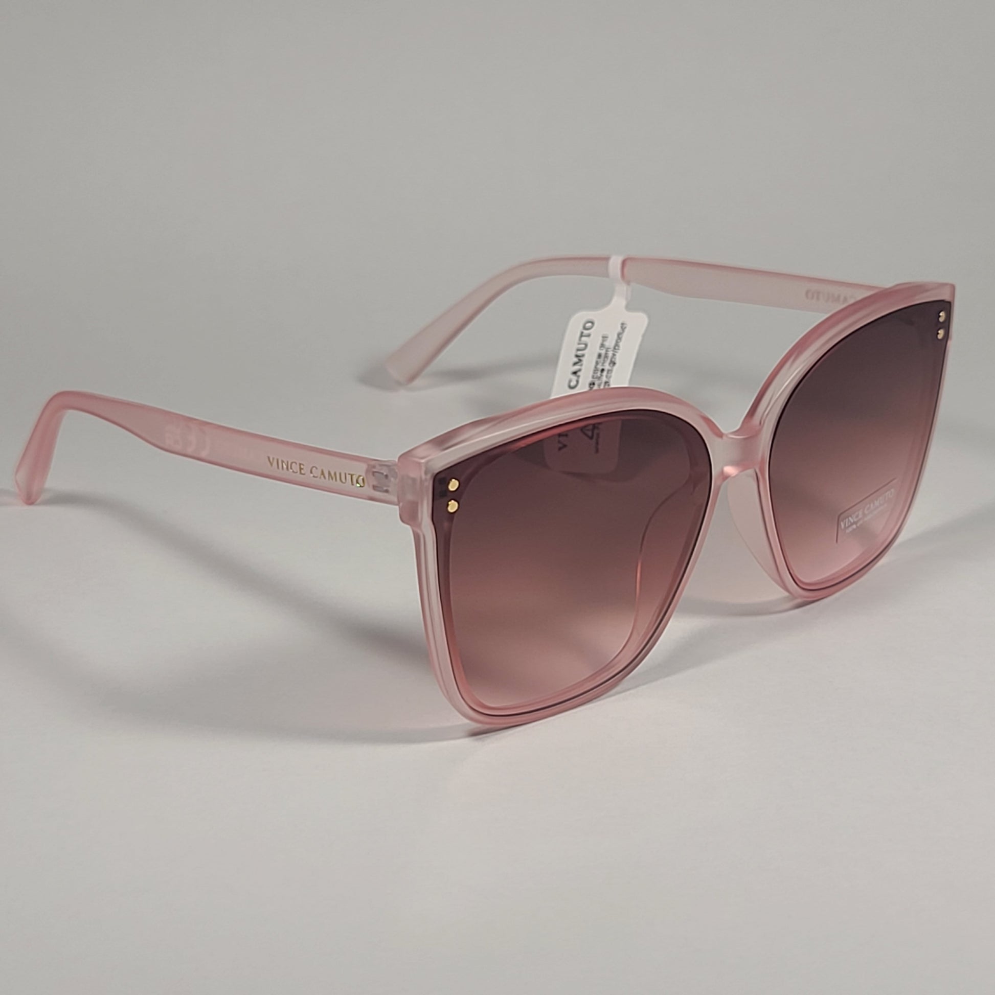 Vince Camuto VC1020 RS Oversize Cat Eye Sunglasses Pink Rose Brown Gradient Lens - Sunglasses