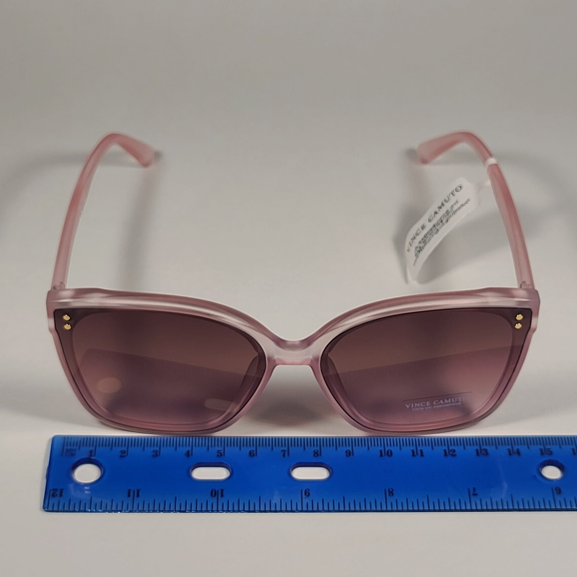 Vince Camuto VC1020 RS Oversize Cat Eye Sunglasses Pink Rose Brown Gradient Lens - Sunglasses
