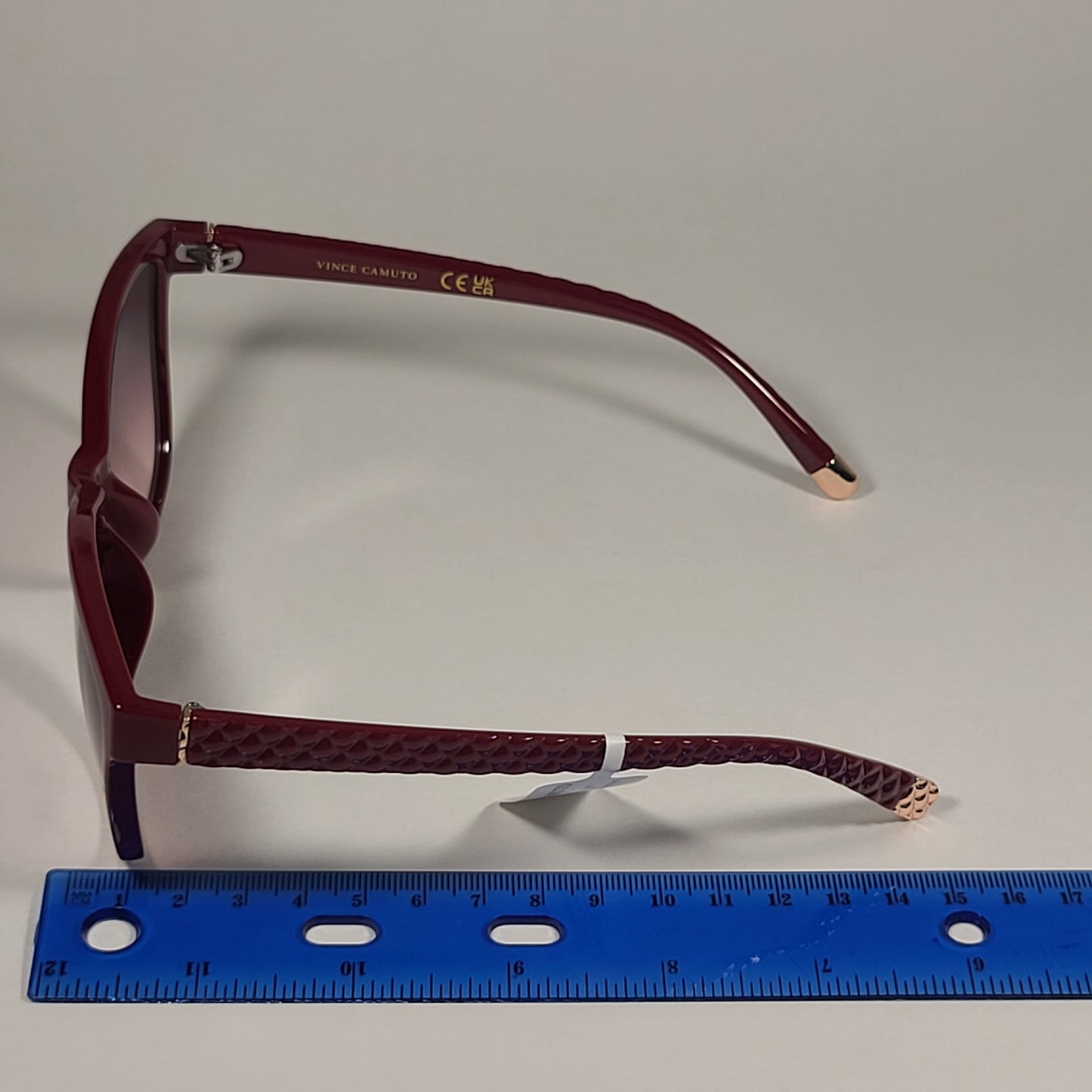 Vince Camuto VC1063 RD Cat Eye Sunglasses Red Frame Pink Gradient Lens - Sunglasses