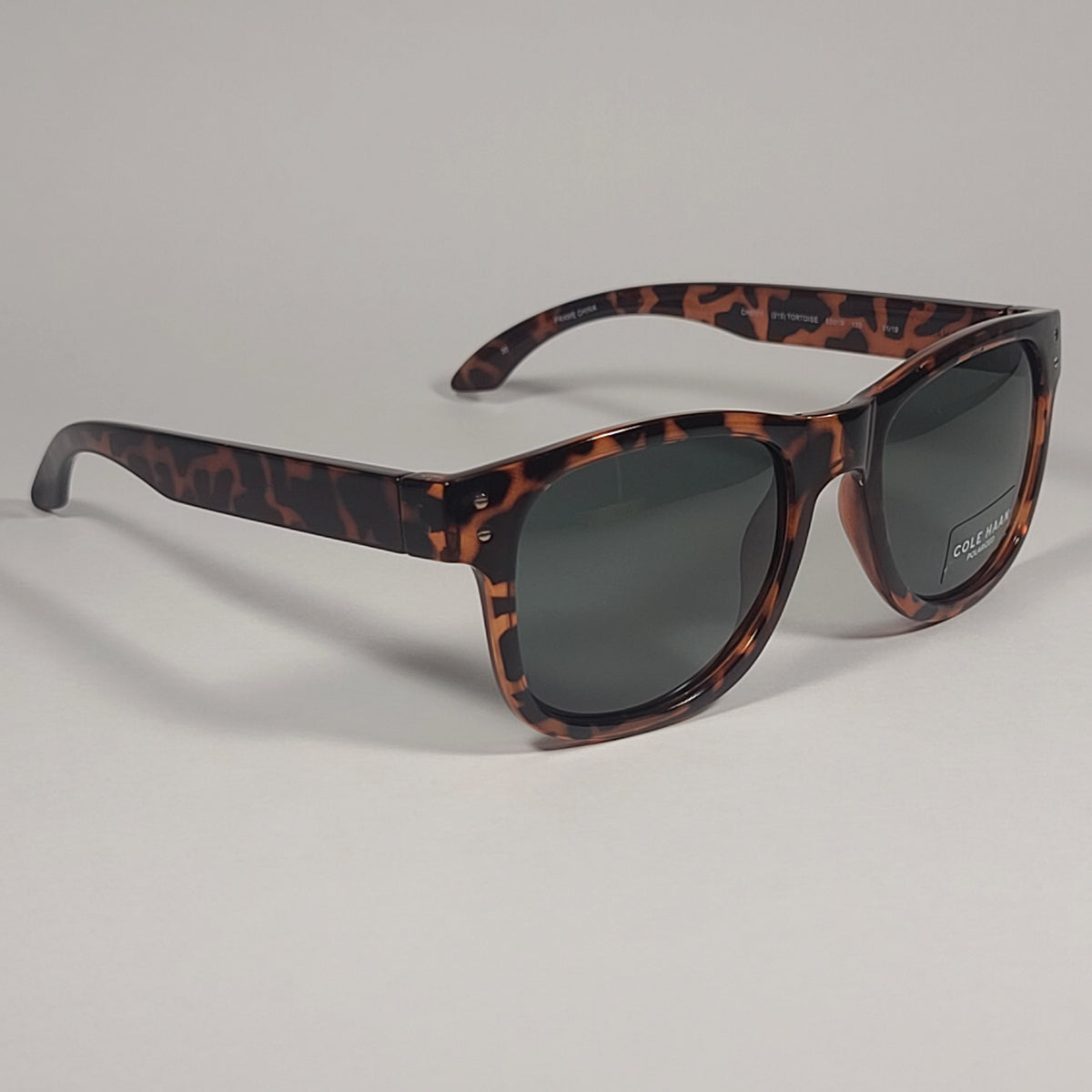 Cole Haan CH8000 215 TORTOISE Polarized Square Sunglasses Brown Tortoi