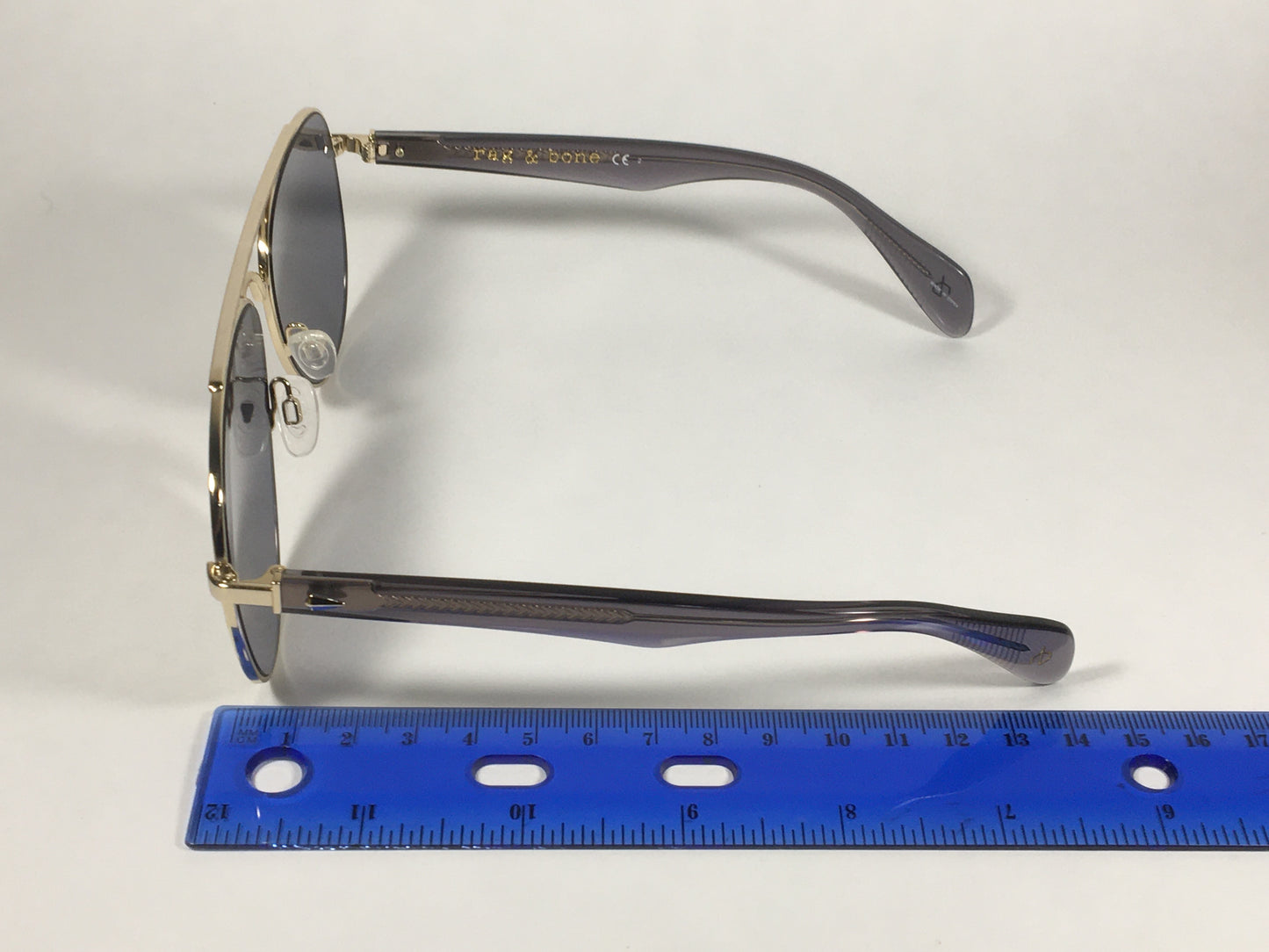 RAG & BONE Aviator Sunglasses Gold Semi Flash Mirror Lens RNB5003/S J5GCT - Sunglasses