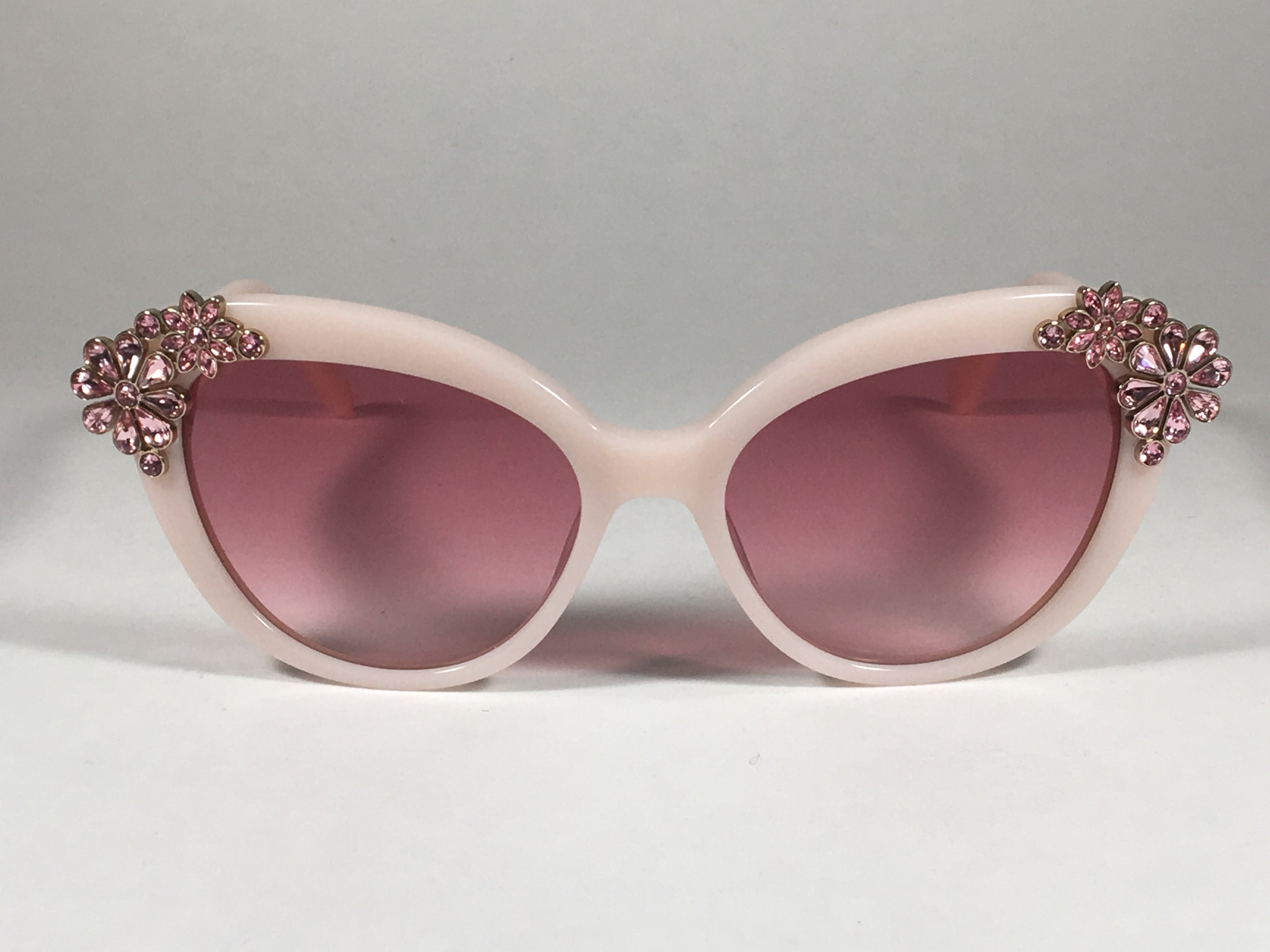 kate spade Pink Transparent cat eye Sunglasses with Gradient Lenses Kate Spade Gradient Sunglasses Genice/S 0RRD WI Pink/Rose  main image 3