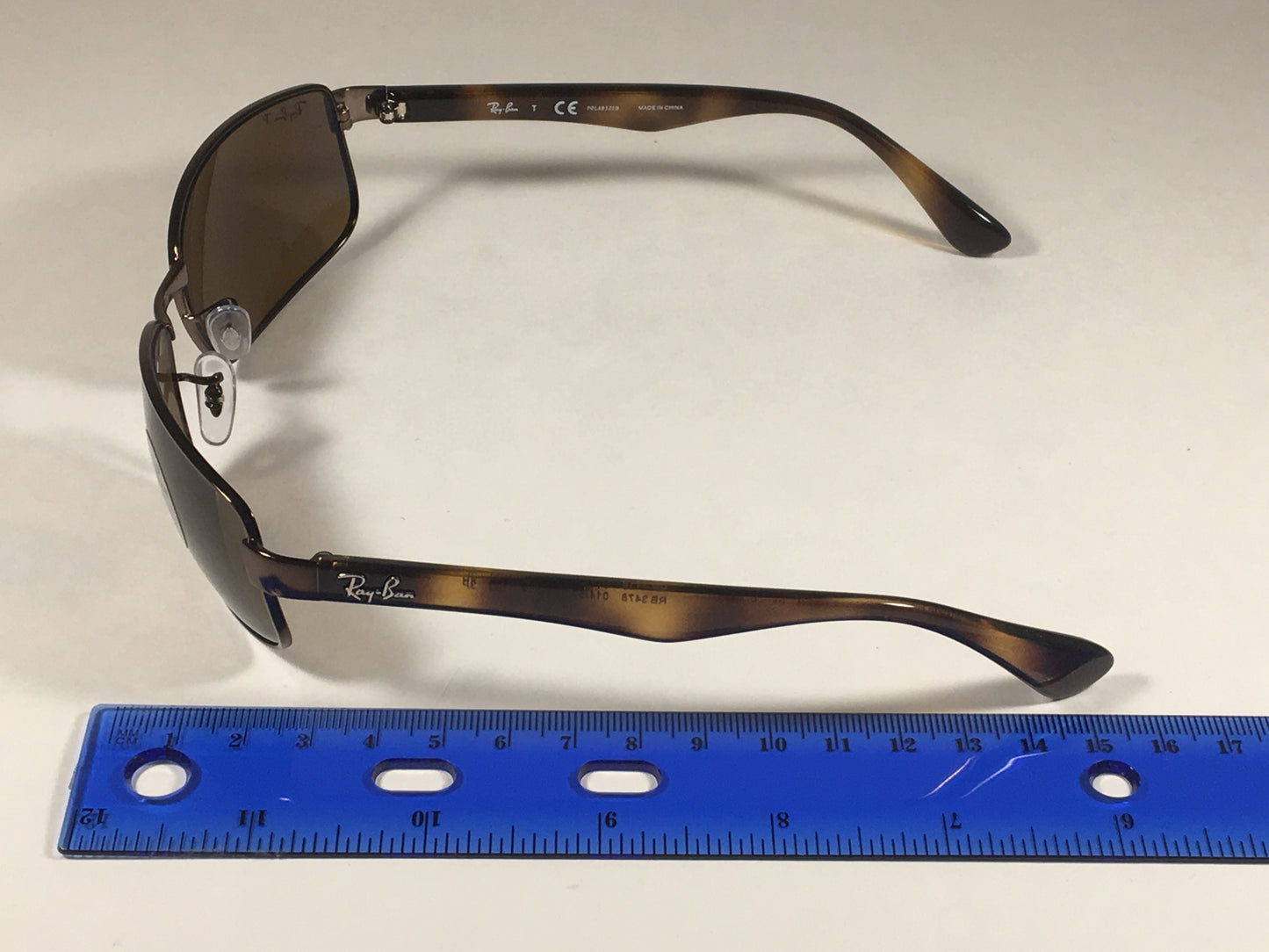 Ray-Ban Polarized Rectangle Sunglasses Brown B-15 Lens RB3478 014 57 - Sunglasses