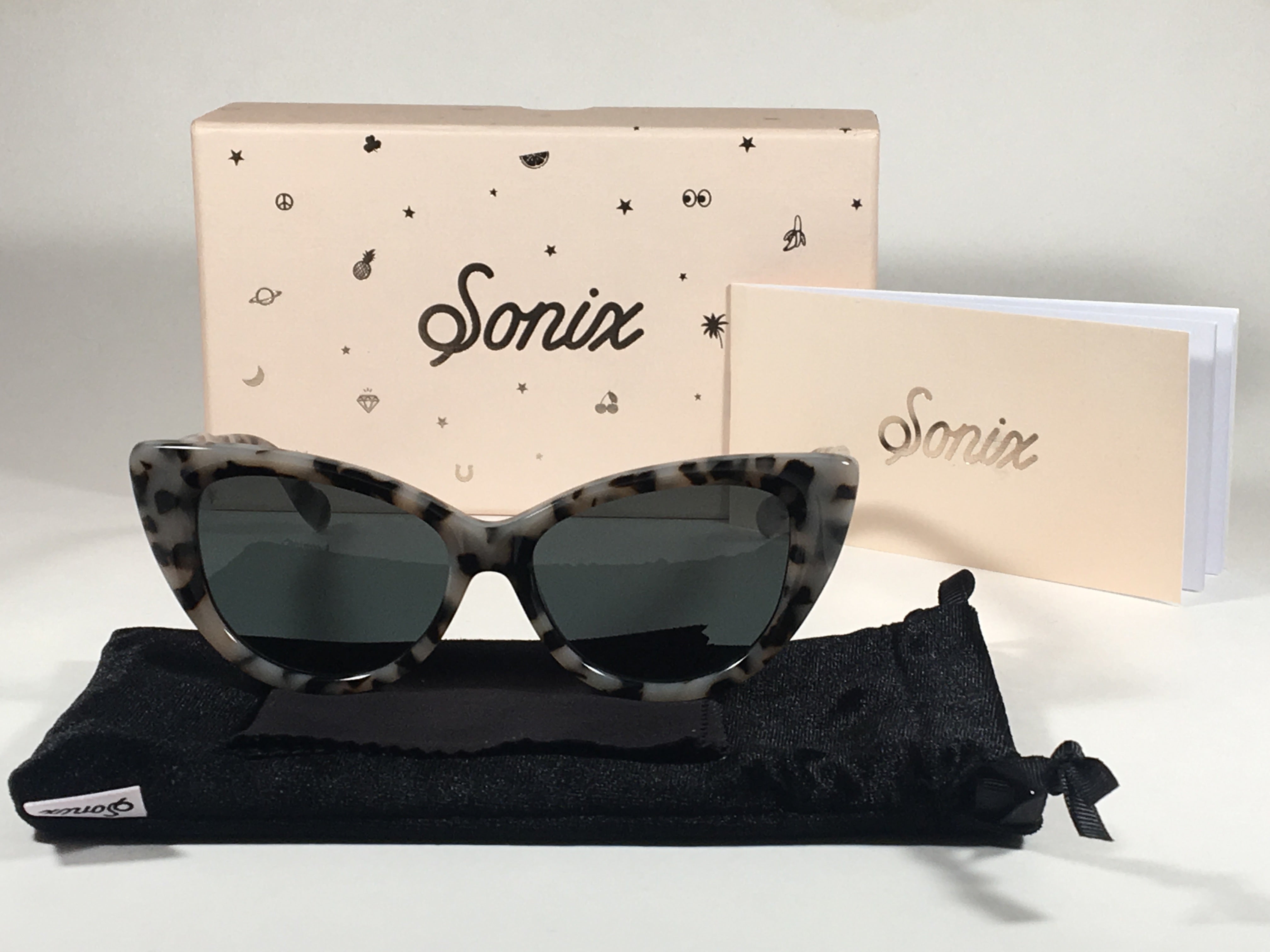 Sonix Kyoto Cat-Eye Sunglasses in Crimson Red NWOT Vermillion Tortoise Hipster Acetate Cat-Eye Tinted  main image 3