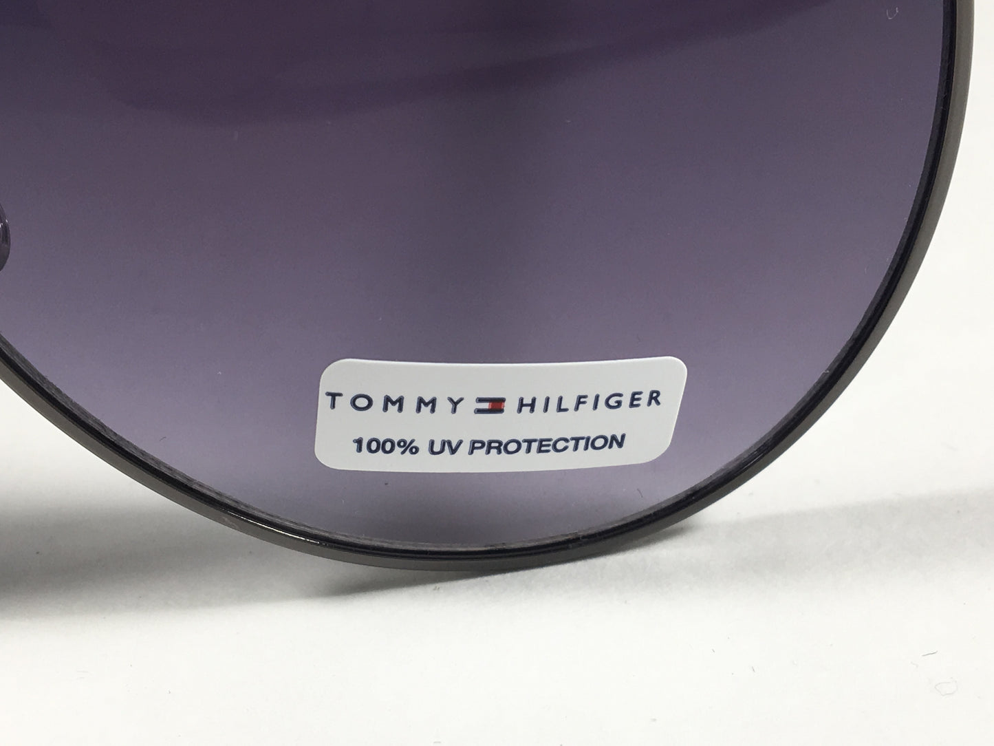 Tommy Hilfiger Lindsay Aviator Sunglasses Gunmetal Gray and Black Frame Gray Smoke Gradient Lens LINDSAY WM OL275 - Sunglasses