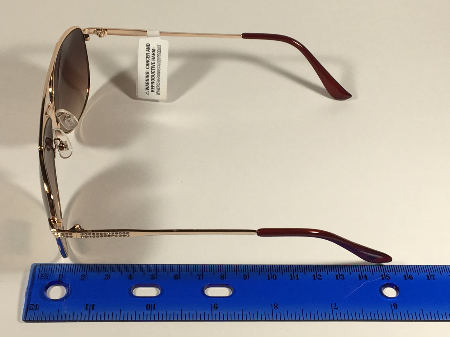 Tommy Hilfiger Siobhan Aviator Sunglasses Gold Bling Brown Gradient Lens SIOBHAN WM OL415 - Sunglasses