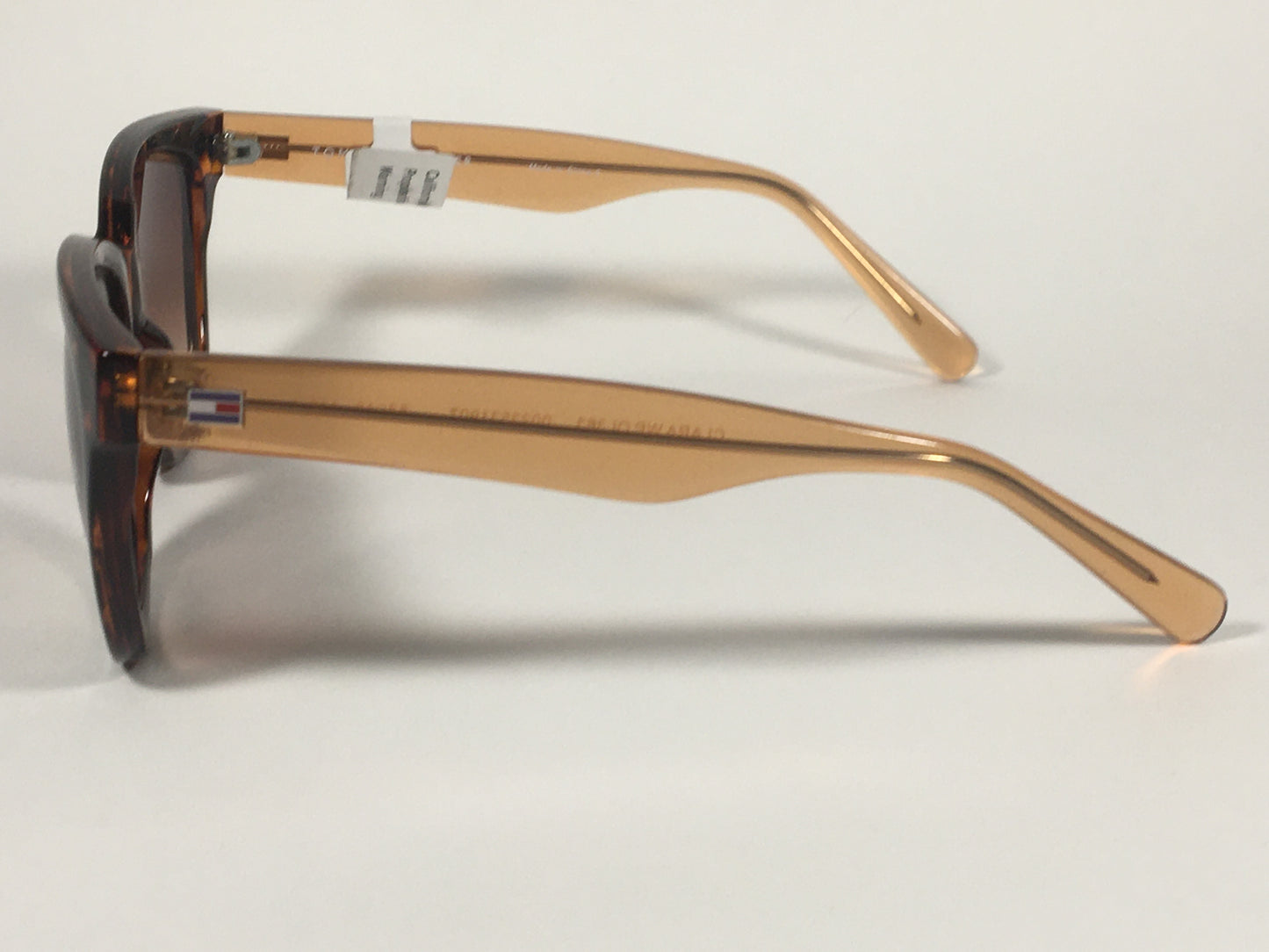 Tommy Hilfiger Clara Square Sunglasses Brown Tortoise Brown Gradient Lens CLARA WP OL363 - Sunglasses