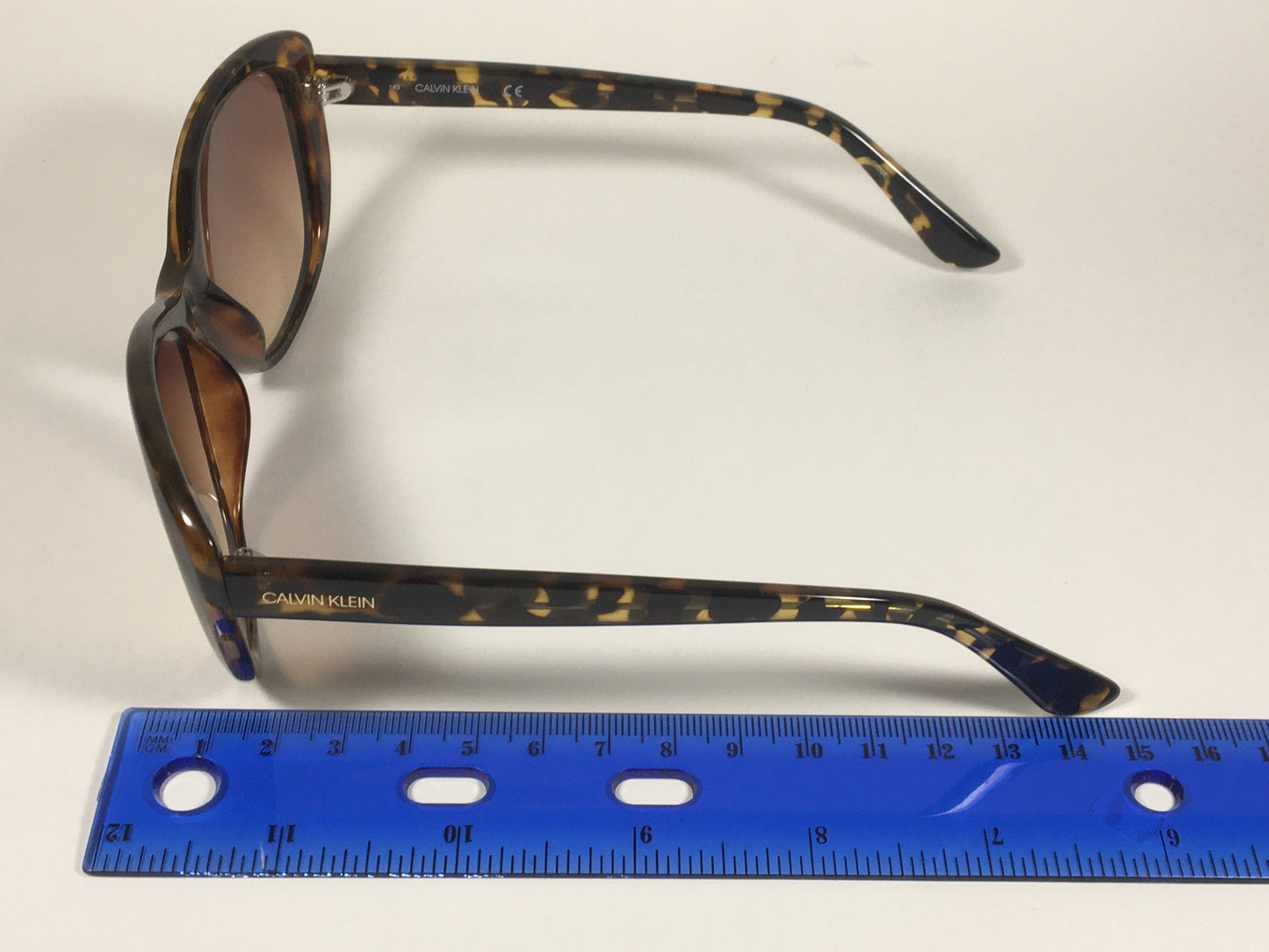 Calvin Klein Cat Eye Sunglasses CK19560S 235 Brown Tortoise Frame Brown Gradient Lens - Sunglasses