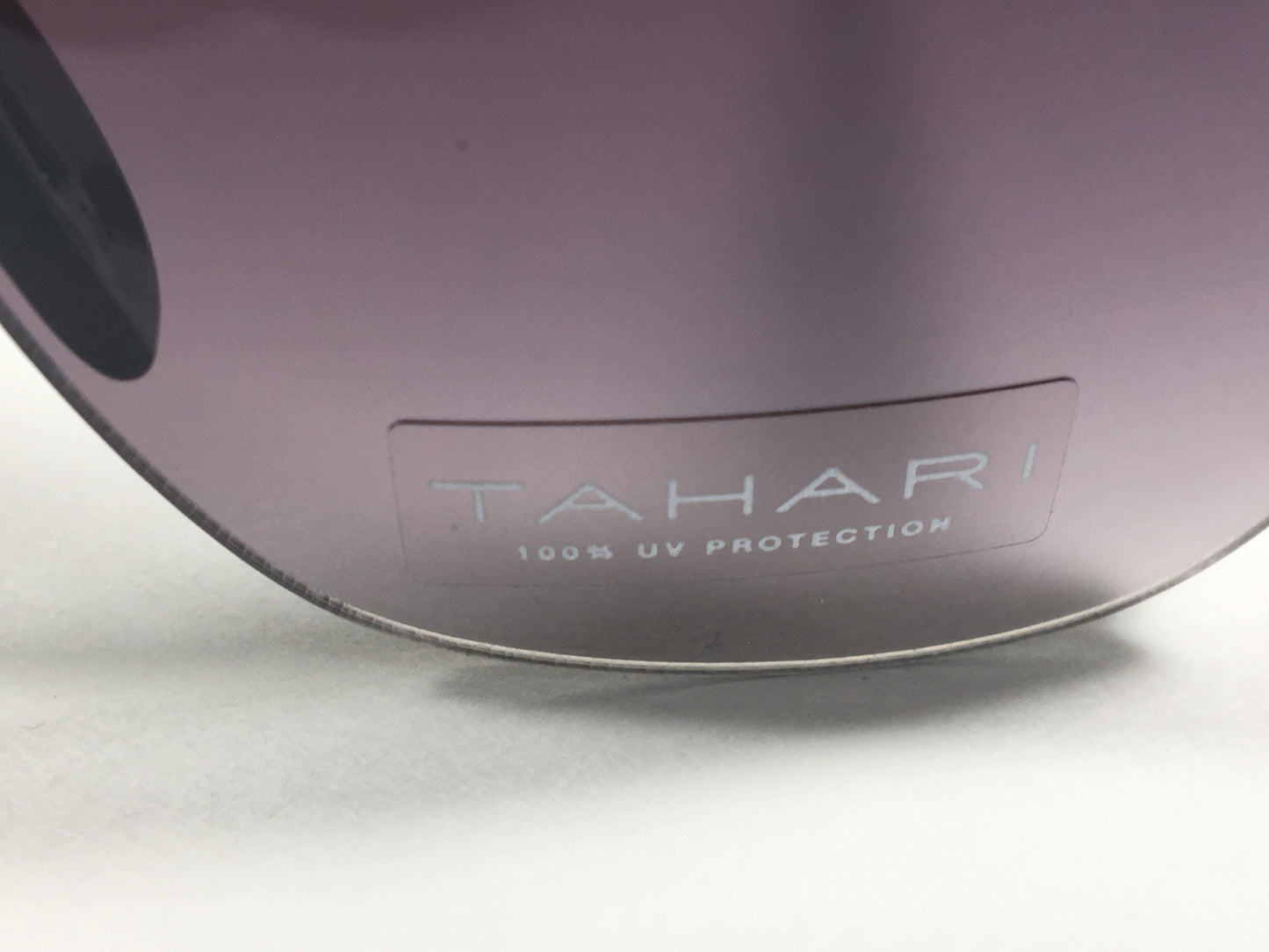Tahari Shield Cat Eye Sunglasses Black Frame Smoke Gray Gradient Lens TH705 OX - Sunglasses