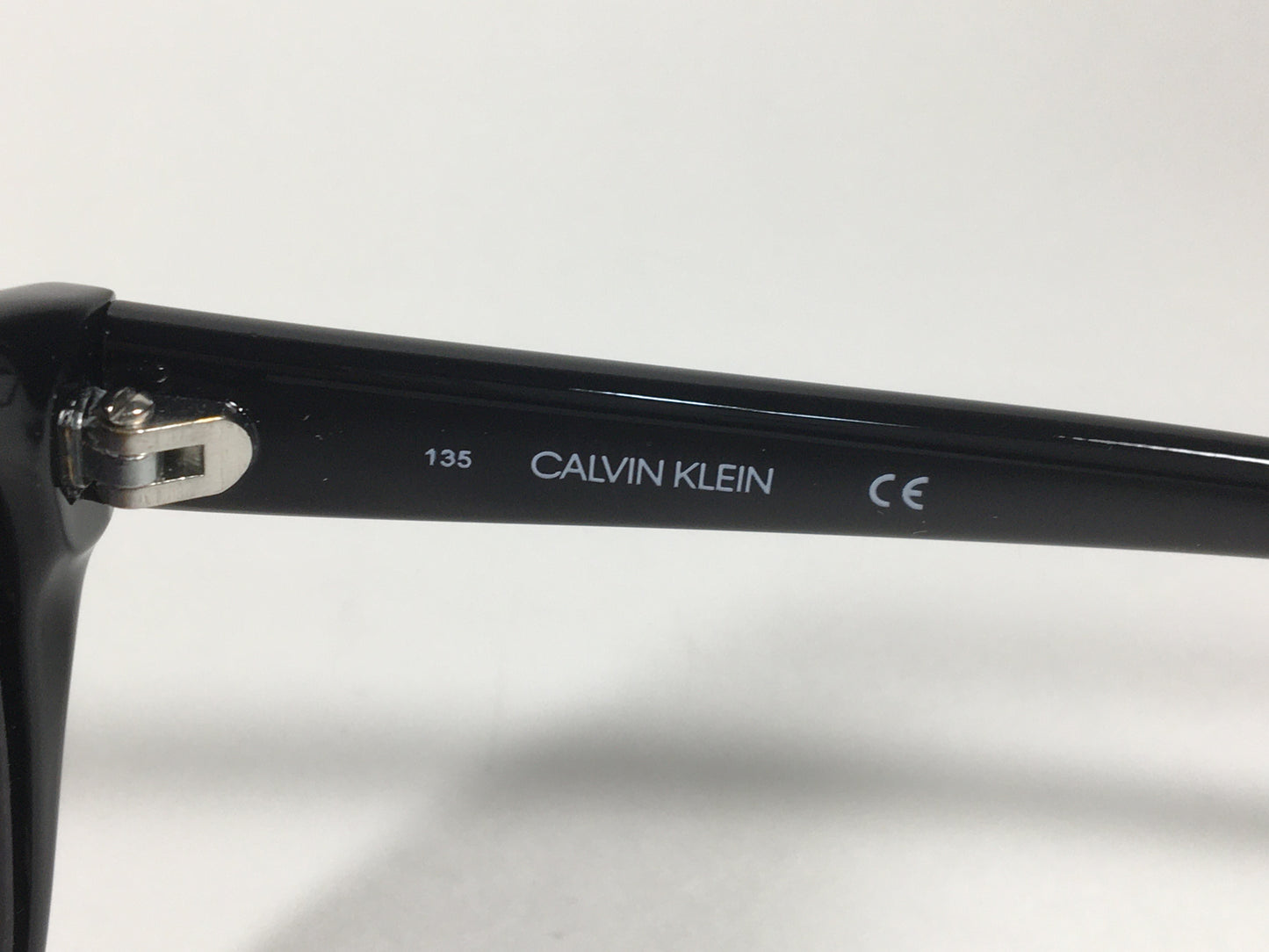 Calvin Klein Cat Eye Sunglasses CK19536S 001 Black Gloss Smoke Gradient Lens - Sunglasses