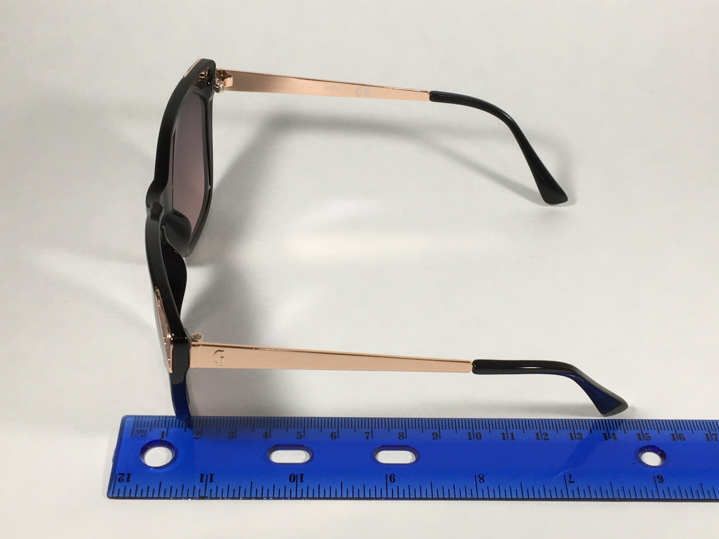 Guess Cat Eye Sunglasses Black And Rose Gold Frame Silver Mirror Lens GF0354 01U - Sunglasses