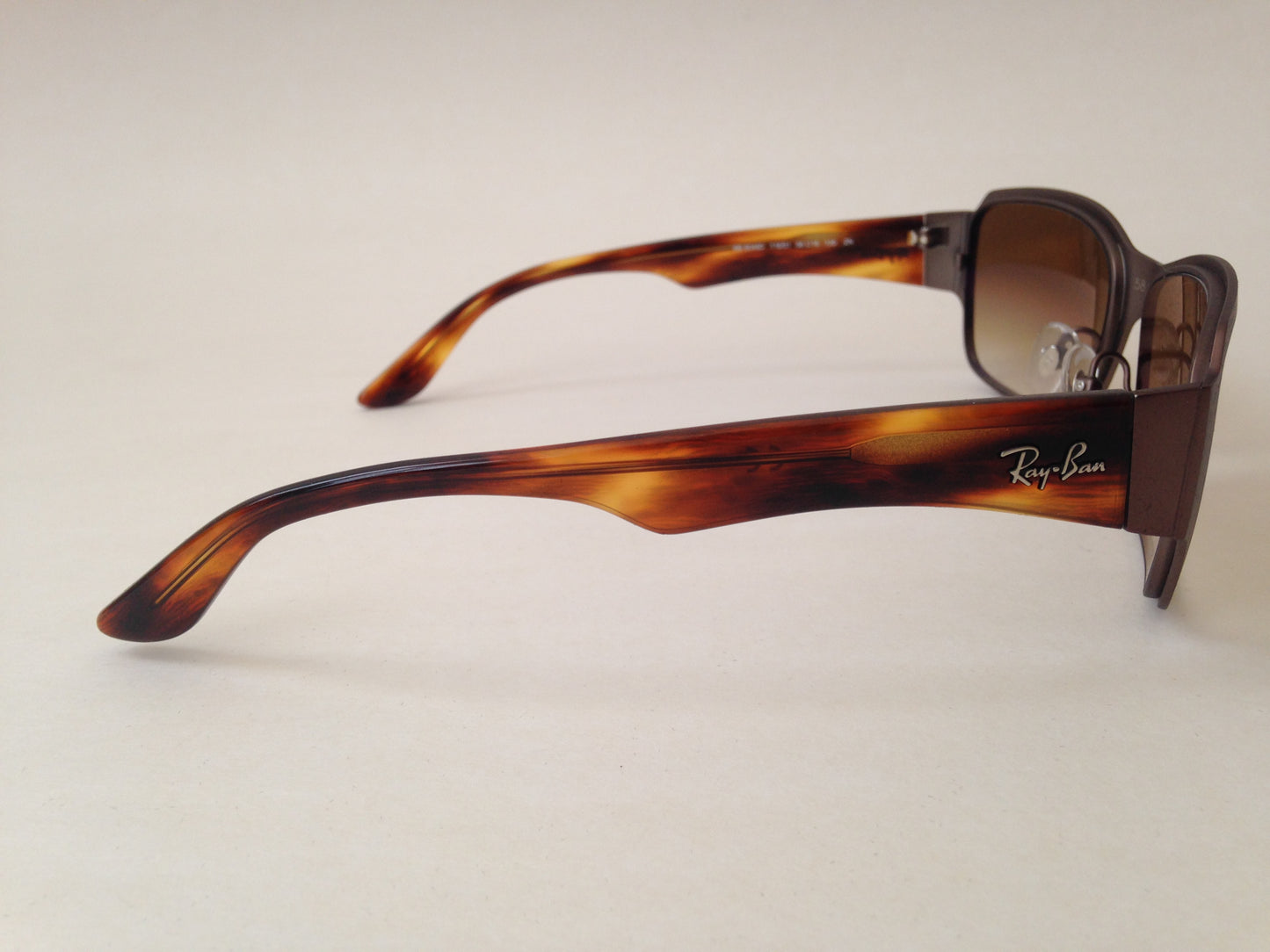 Ray-Ban Titanium Rectangle Sunglasses Havana Brown Gradient RB8049D 116/51 - Sunglasses