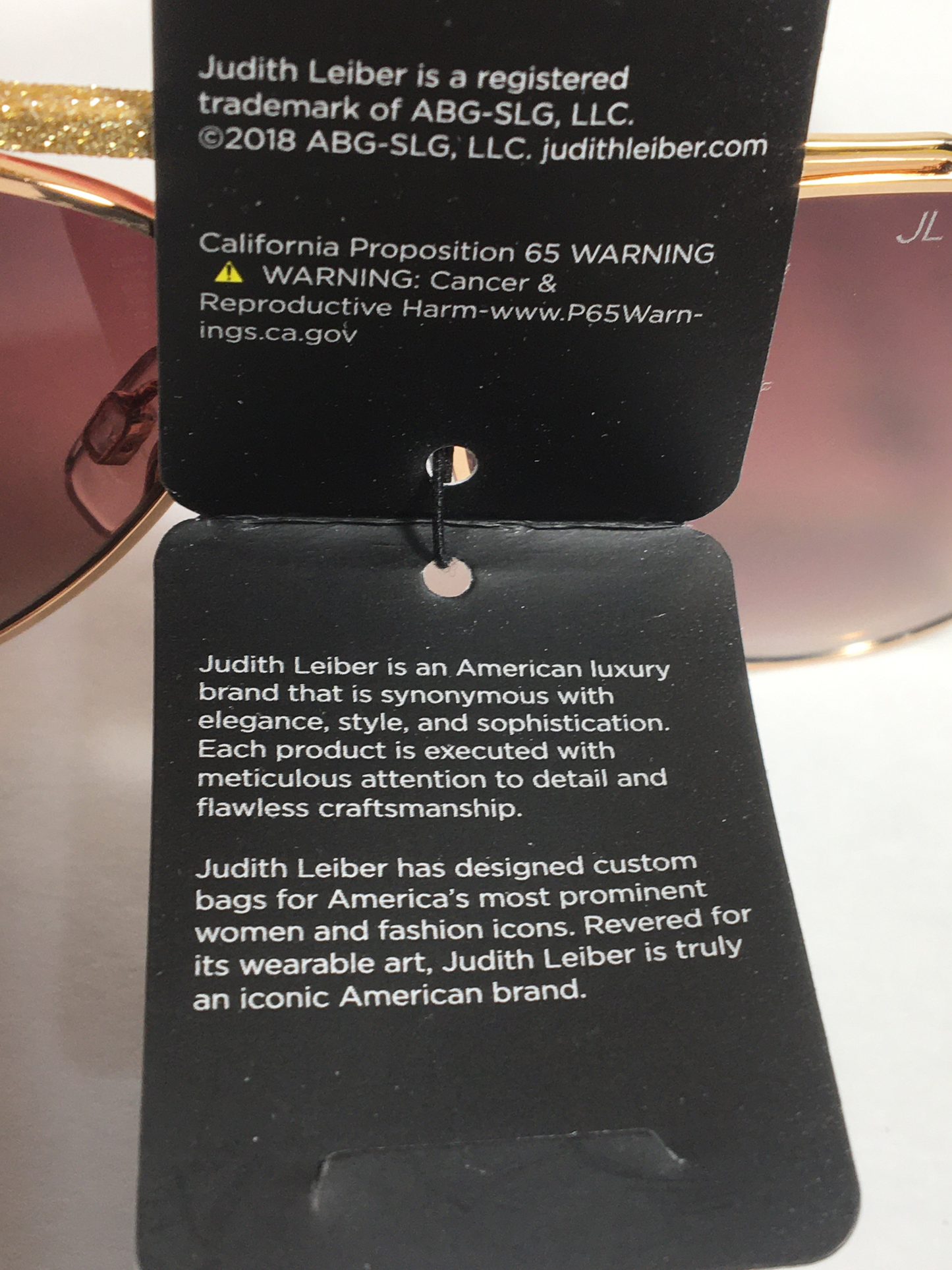 JL By Judith Leiber Lotus Aviator Sunglasses Gold Brown Frame Gold Bar Brown Gradient Lens - Sunglasses