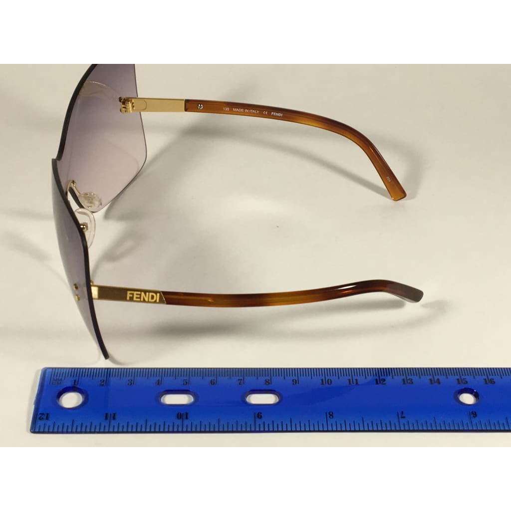 Fendi Runway Sunglasses Oversized Shield Butterfly Purple Gradient Lens Havana Frame Fs5273 513 - Sunglasses