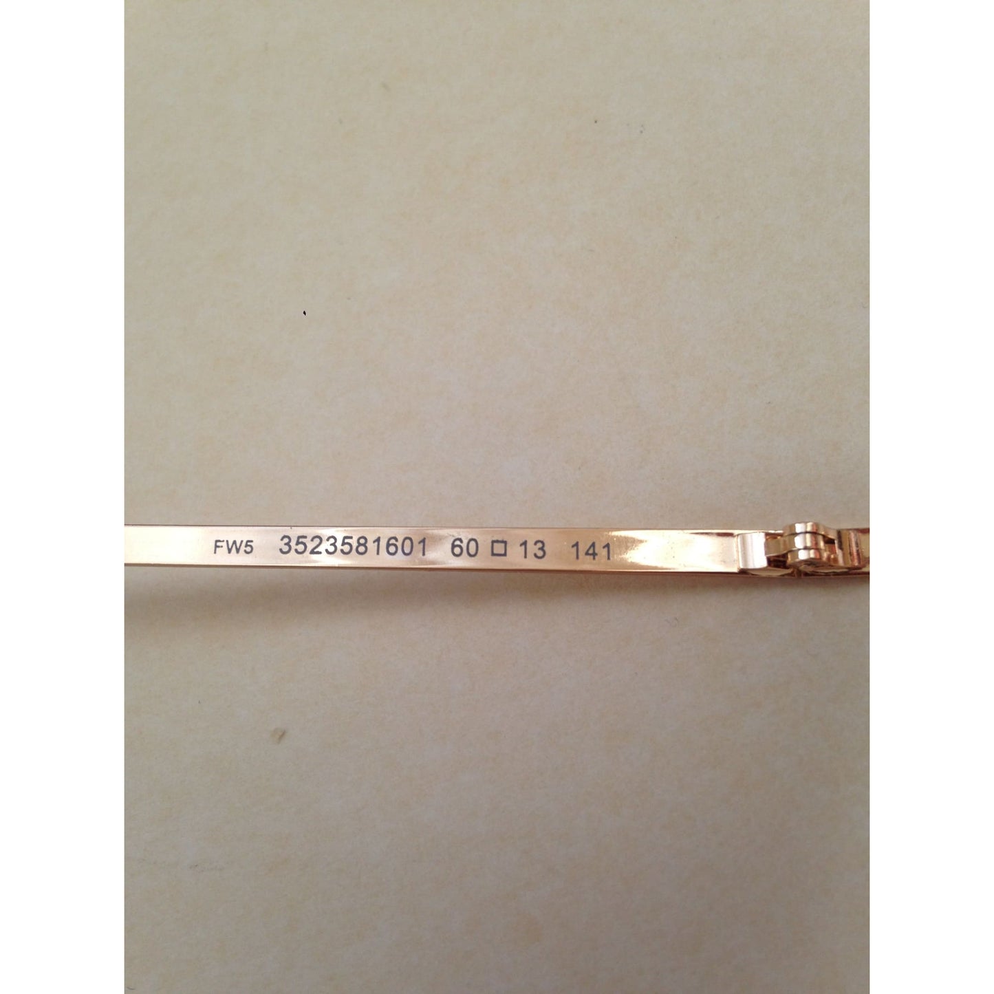 Fossil Aviator Sunglasses Semi Rim Gold Frame Yellow Brown Gradient Mirror Lens FW5 - Sunglasses