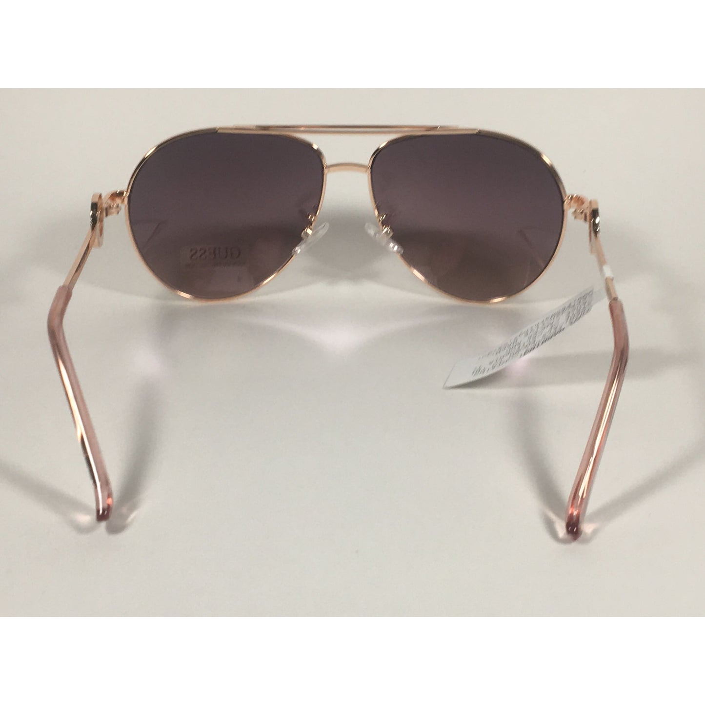 Guess Aviator Sunglasses Rose Gold Frame Silver Mirror Lens GF0364 28U - Sunglasses