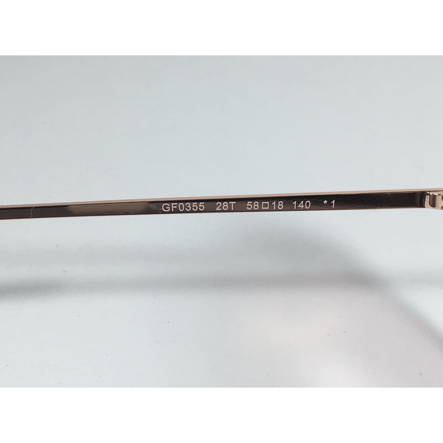 Guess Round Pearl Sunglasses Rose Gold Metal Frame Pink Lens GF0355 28T - Sunglasses