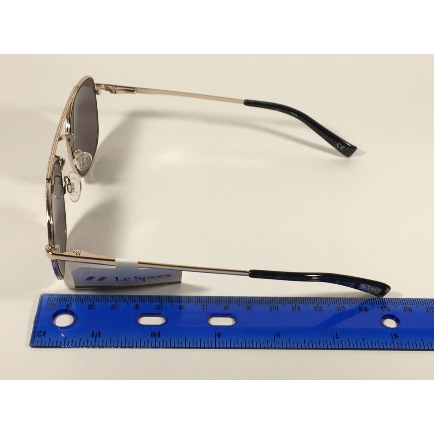 Le Specs Harlem Hustler Navigator Aviator Sunglasses Gold Frame Brown Gray Lens LSP1802442 - Sunglasses