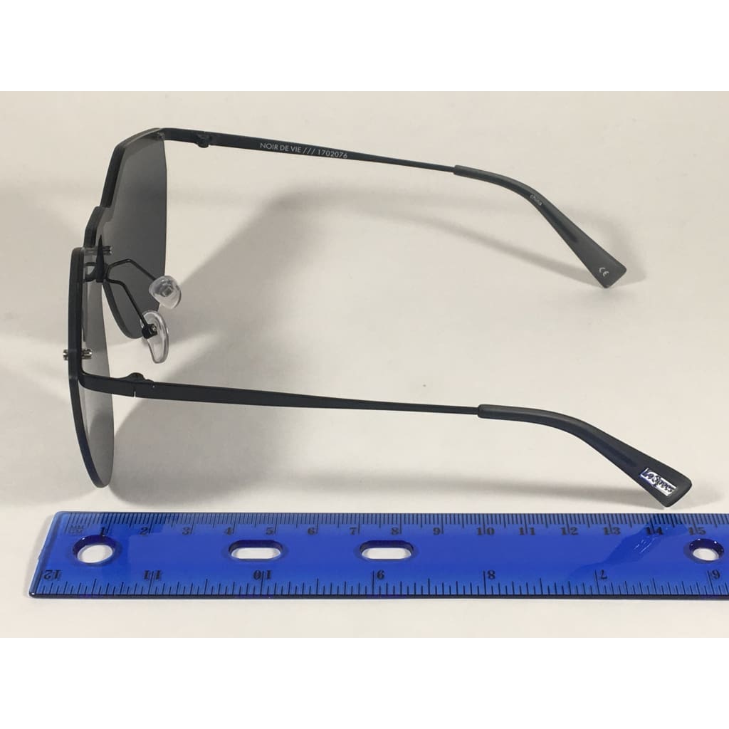 Le Specs Noir De Vie Sunglasses Matte Black Metal Frame Solid Gray Single Lens Lsp1702076 - Sunglasses