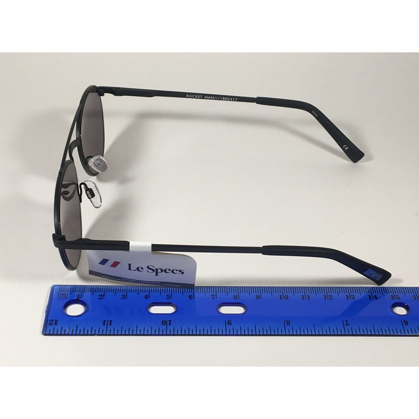 Le Specs Rocket Man Small Aviator Pilot Sunglasses Matte Black Frame Gray Lens LSP1802417 - Sunglasses