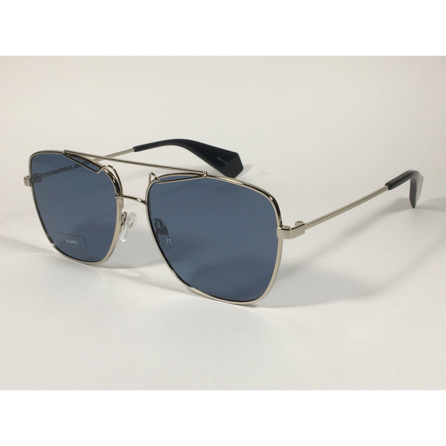 Polaroid Polarized Sunglasses Light Gold Frame Gray Blue Lens PLD6049SX 3YG-3C - Sunglasses