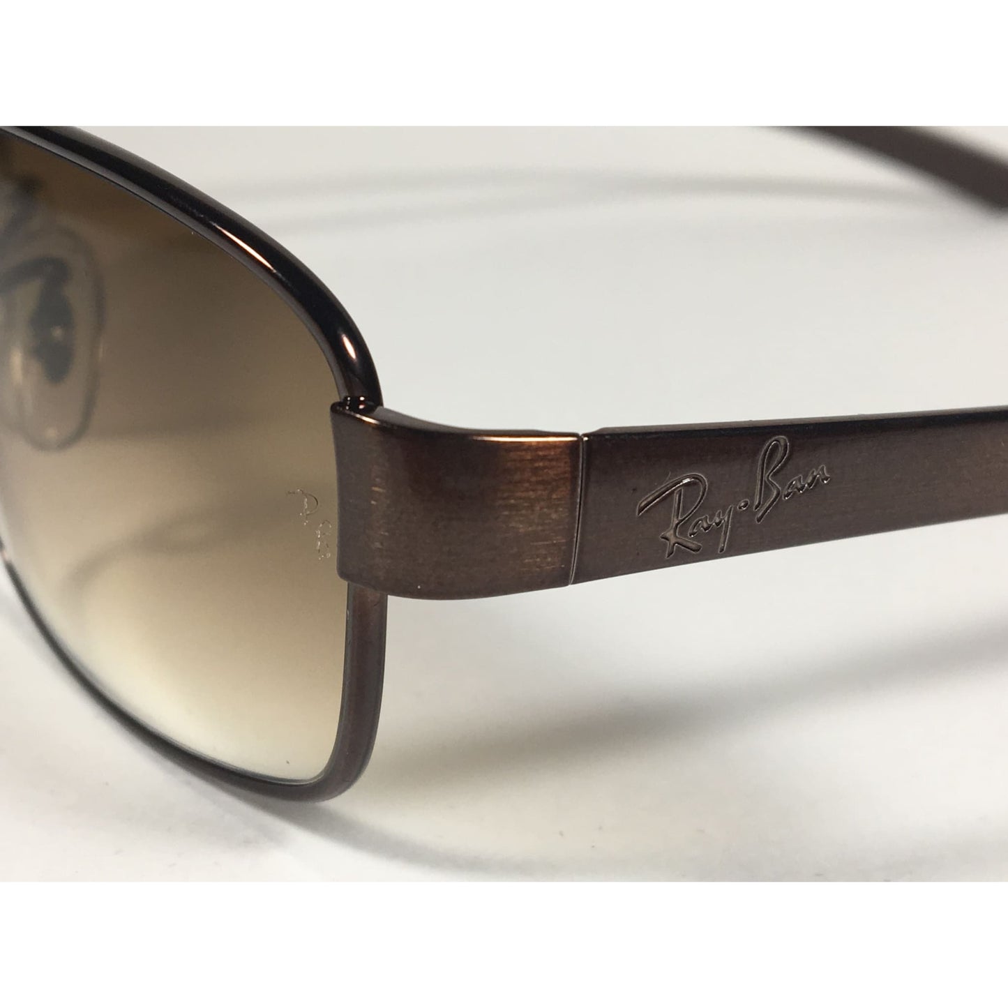 Ray-Ban Active Rectangle Sunglasses Brown Metal Frame Gradient RB3413 014/51 - Sunglasses
