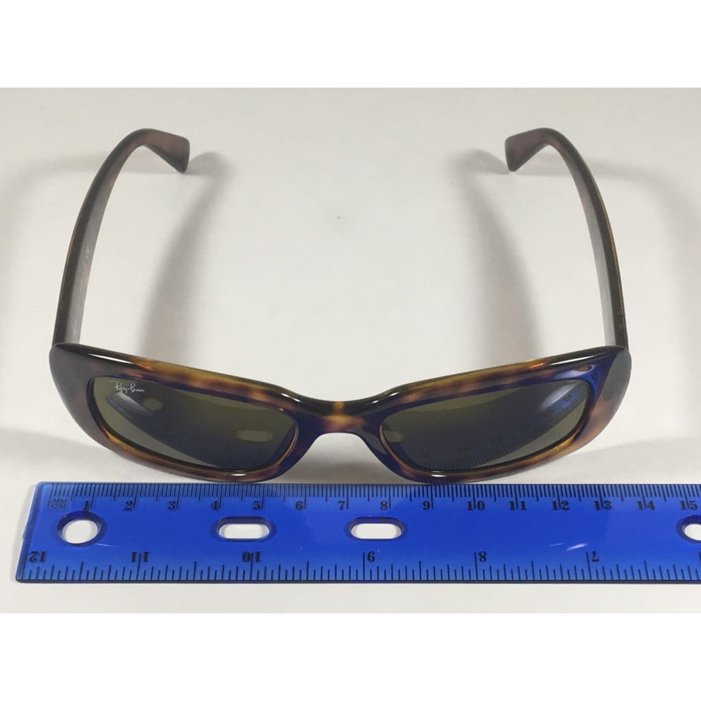 Ray-Ban Highstreet Sunglasses Flat Oval Brown Havana Frame Brown Lens Rb4122 642/73 50Mm - Sunglasses