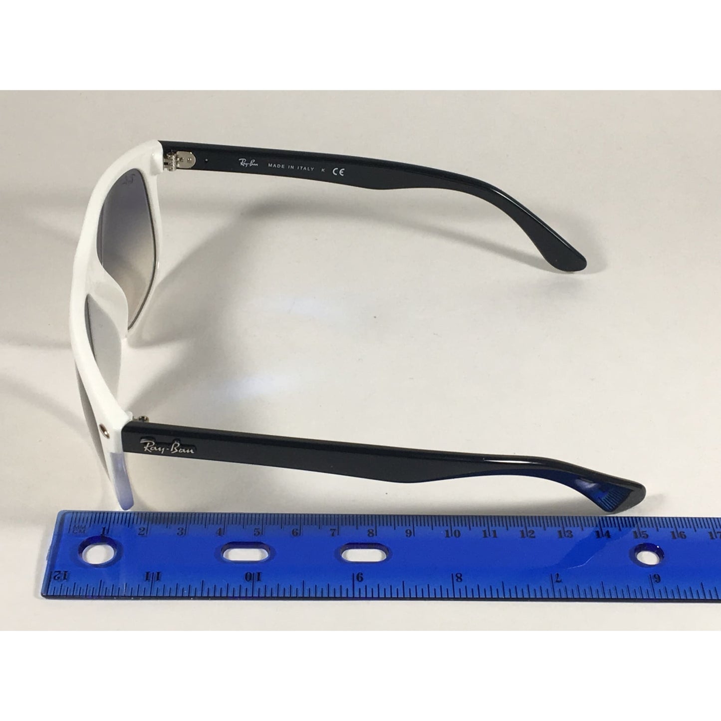 Ray-Ban Highstreet Sunglasses Two Tone Black White Gray Gradient Lens RB4147 722/32 56mm - Sunglasses