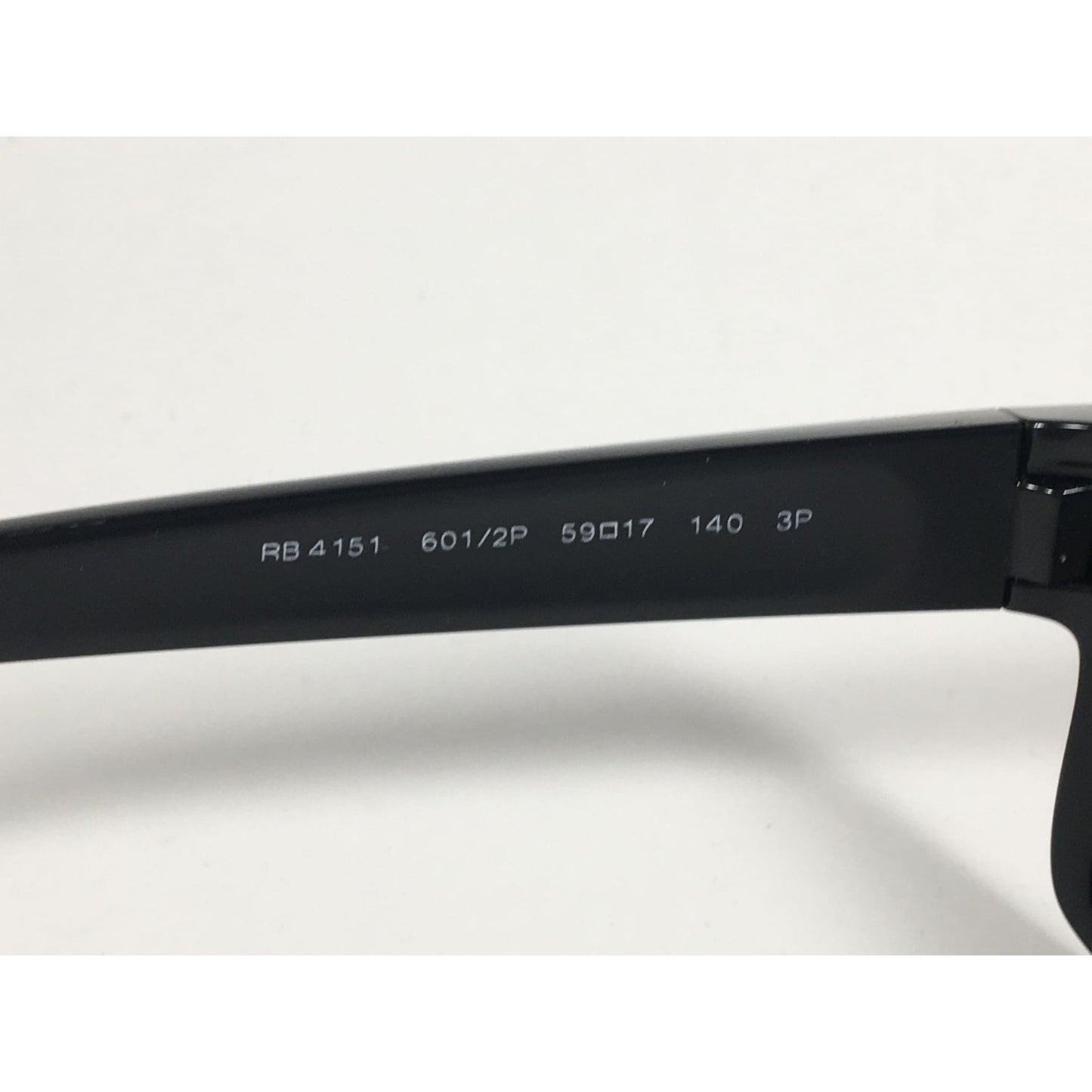 Ray-Ban Polarized Active Rectangle Sunglasses Black Gloss Nylon Frame Green Lens RB4151 601/2P - Sunglasses