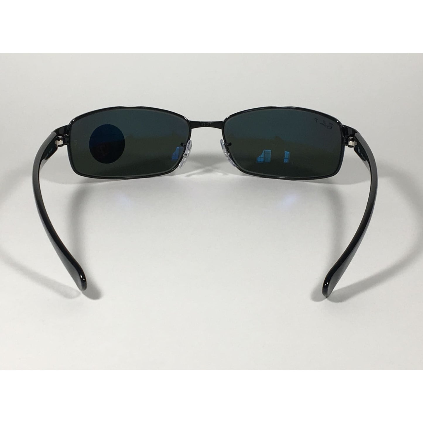 Ray-Ban Polarized Active Sunglasses RB3364 002/58 Rectangle Black Gloss Green Lens - Sunglasses