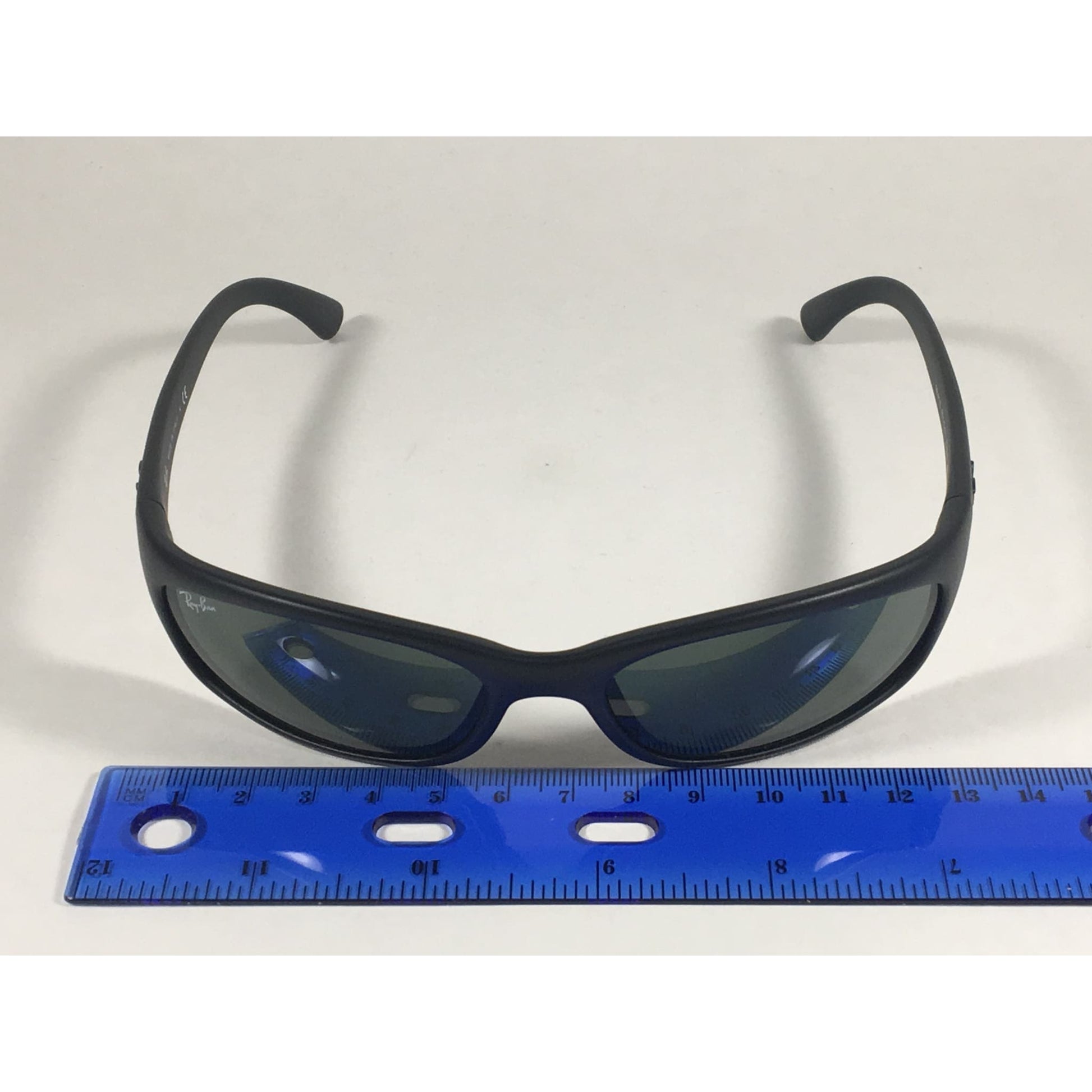 Ray-Ban Small Predator Active Lifestyle Sunglasses RB4115 601S/71 Wrap Matte Black Green Lens - Sunglasses