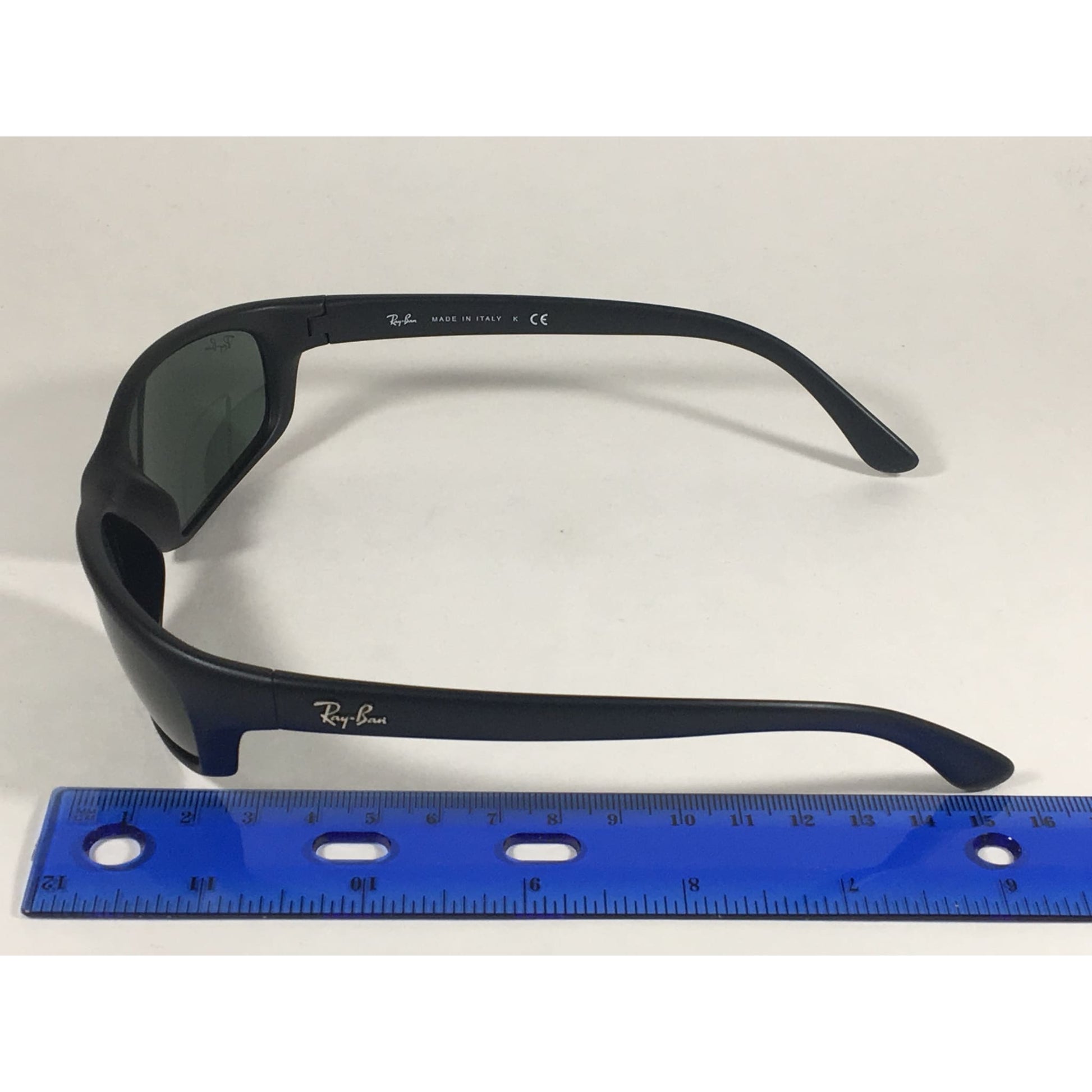 Ray-Ban Small Predator Active Lifestyle Sunglasses RB4115 601S/71 Wrap Matte Black Green Lens - Sunglasses