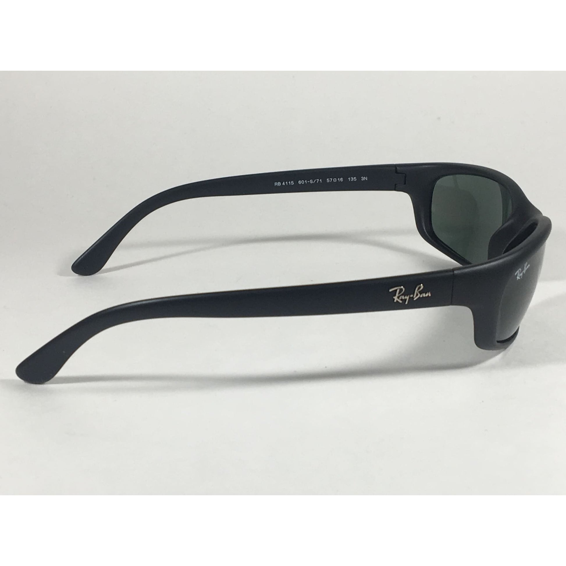 Ray-Ban Small Predator Active Lifestyle Sunglasses RB4115 601S/71 Wrap Matte Black Green Lens - Sunglasses