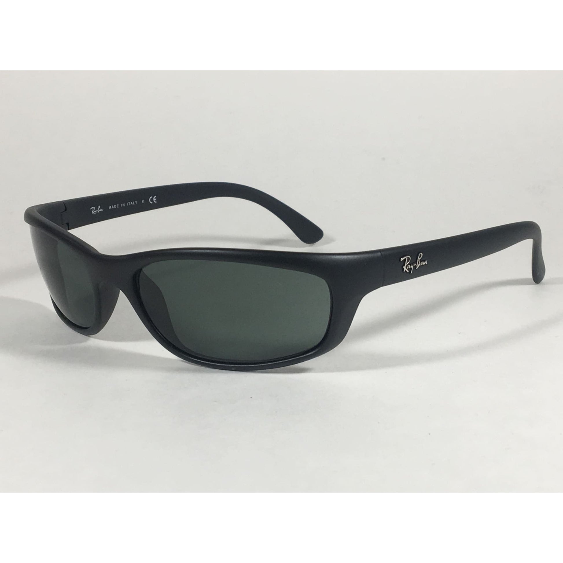 Ray-Ban Small Predator Active Lifestyle Sunglasses RB4115 601S/71 Wrap Matte Black Green Lens - Sunglasses