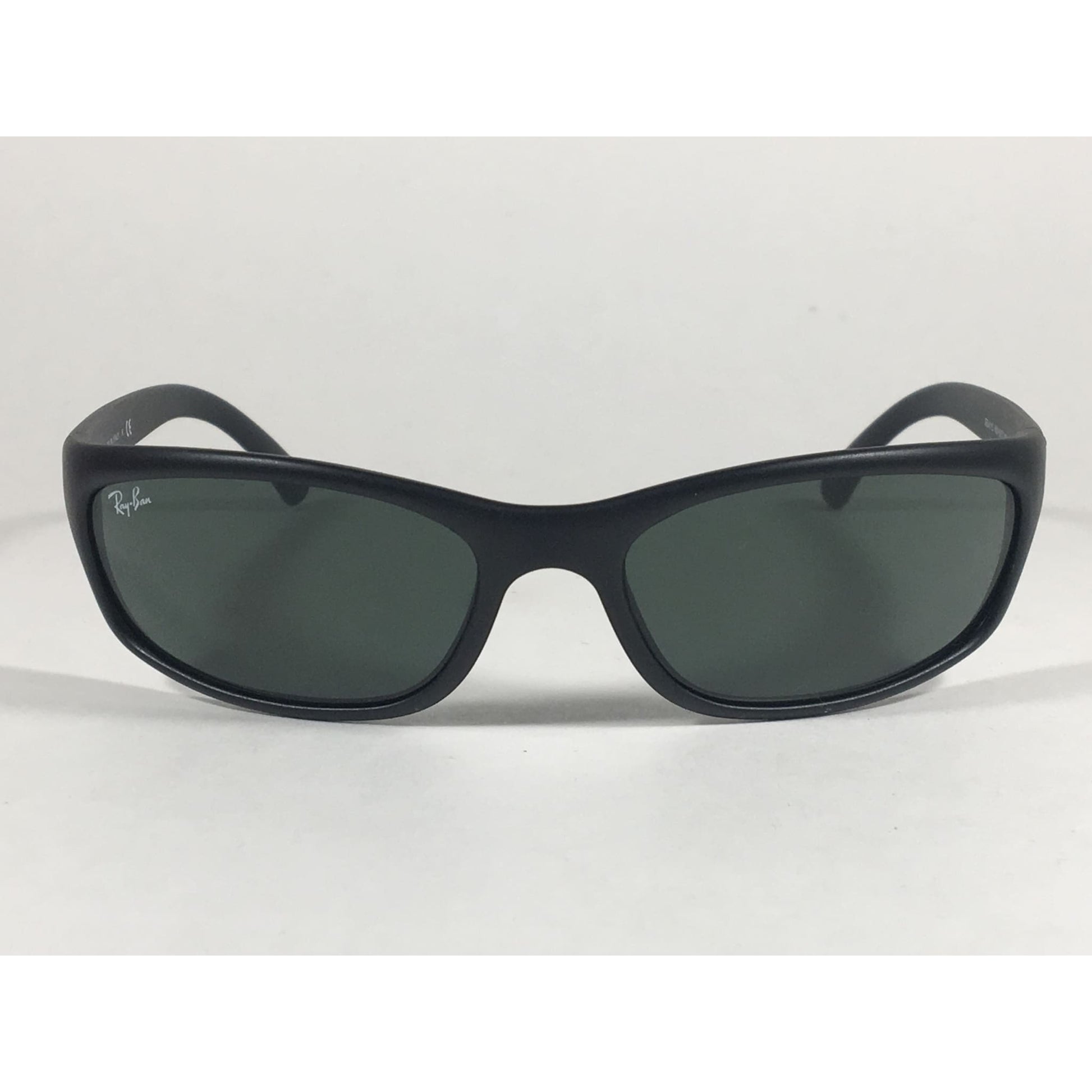 Ray-Ban Small Predator Active Lifestyle Sunglasses RB4115 601S/71 Wrap Matte Black Green Lens - Sunglasses