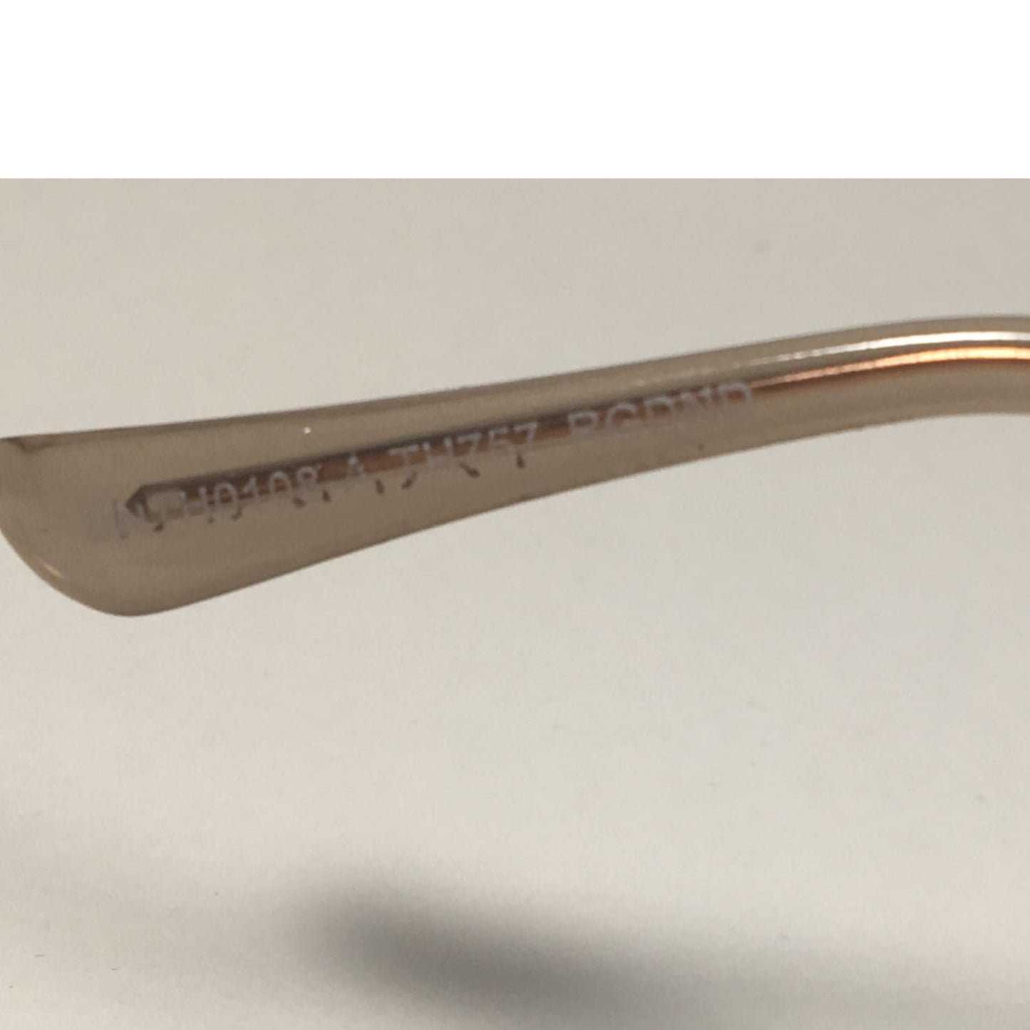 Tahari Aviator Pilot Sunglasses Rose Gold and Nude Frame Blue Lens TH757 RGDN - Sunglasses