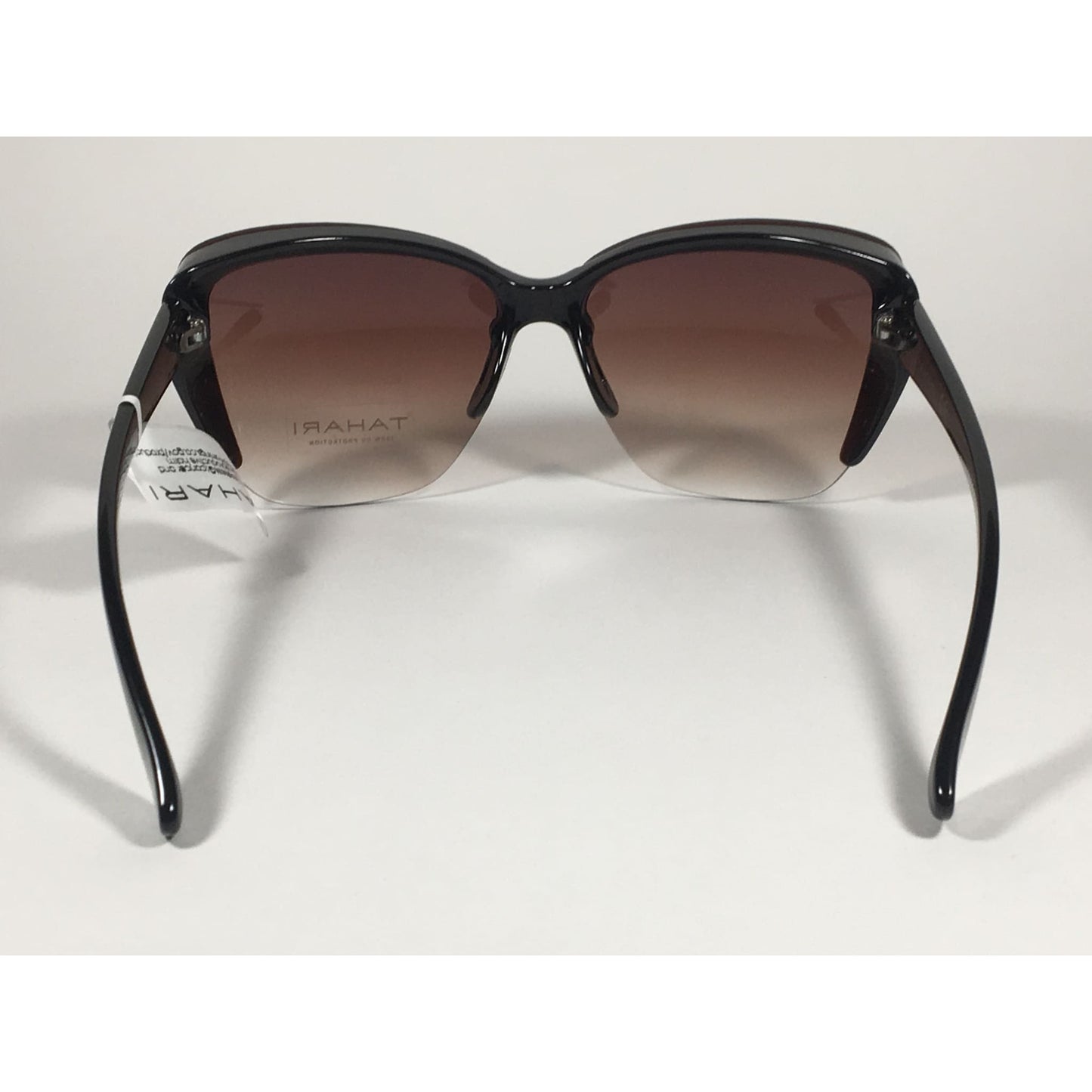 Tahari Shield Cat Eye Sunglasses Brown Tortoise Brown Gradient Lens TH705 TS - Sunglasses