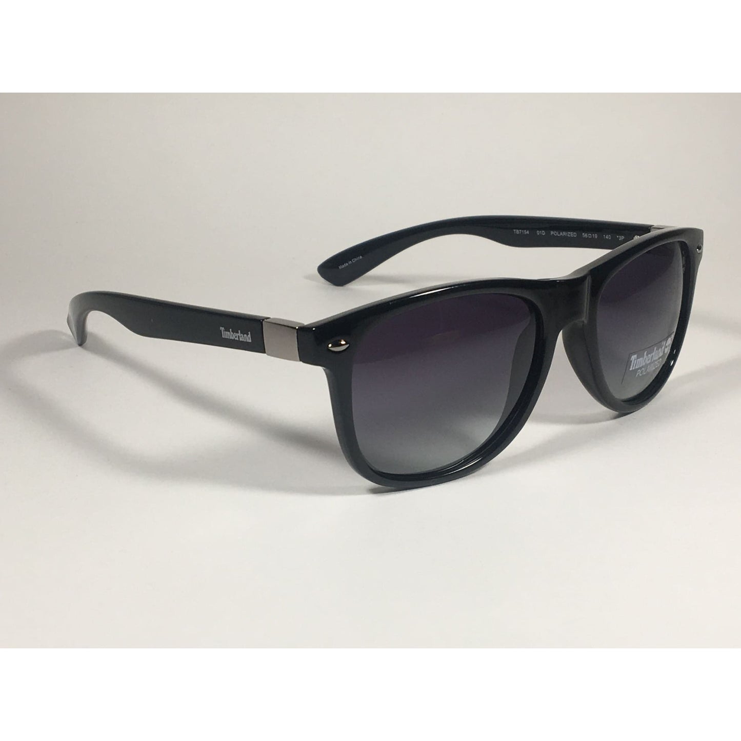 Timberland Polarized Square Sunglasses Smoke Gray Gradient Lens TB7154 01D - Sunglasses