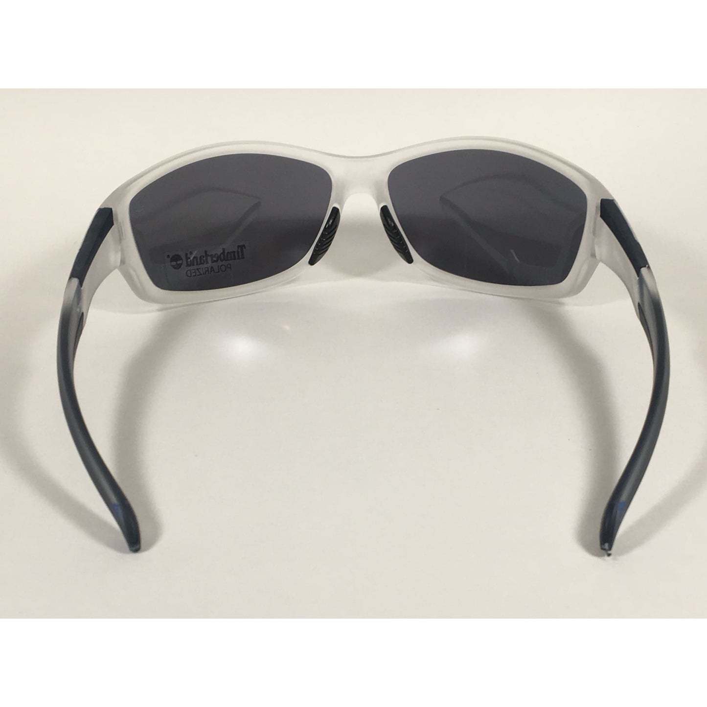 Timberland Polarized Wrap Sunglasses Smoke Crystal Gray Lens TB7150 26D - Sunglasses