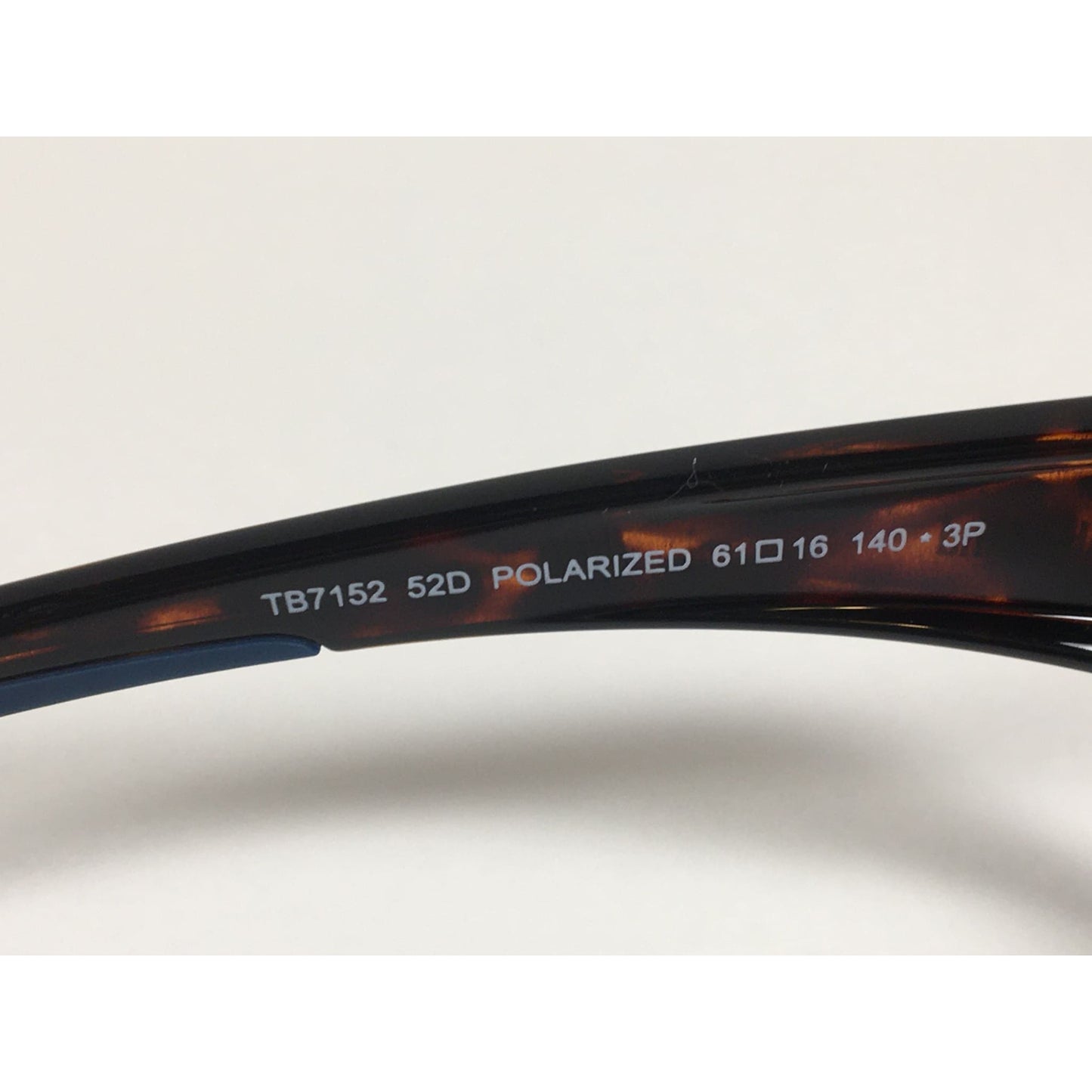 Timberland Polarized Wrap Sunglasses Tortoise Blue Mirror Lens TB7152 52D - Sunglasses
