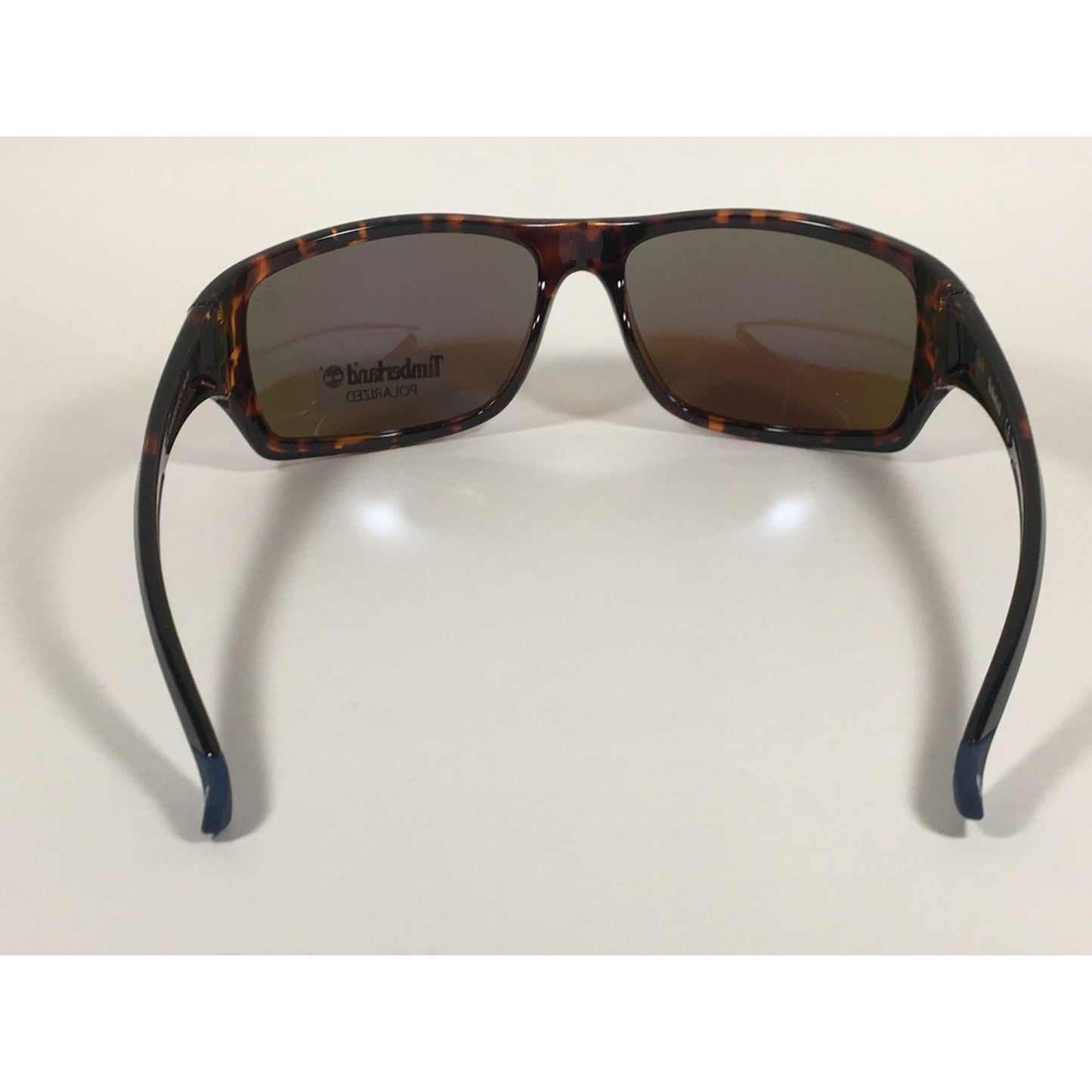 Timberland Polarized Wrap Sunglasses Tortoise Blue Mirror Lens TB7152 52D - Sunglasses
